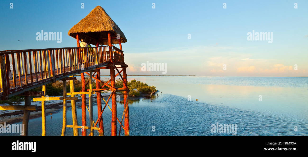 Observatorio, Isla Pájaros, Isla Holbox,  Estado Quntana Roo, Península Yucatán, México Stock Photo