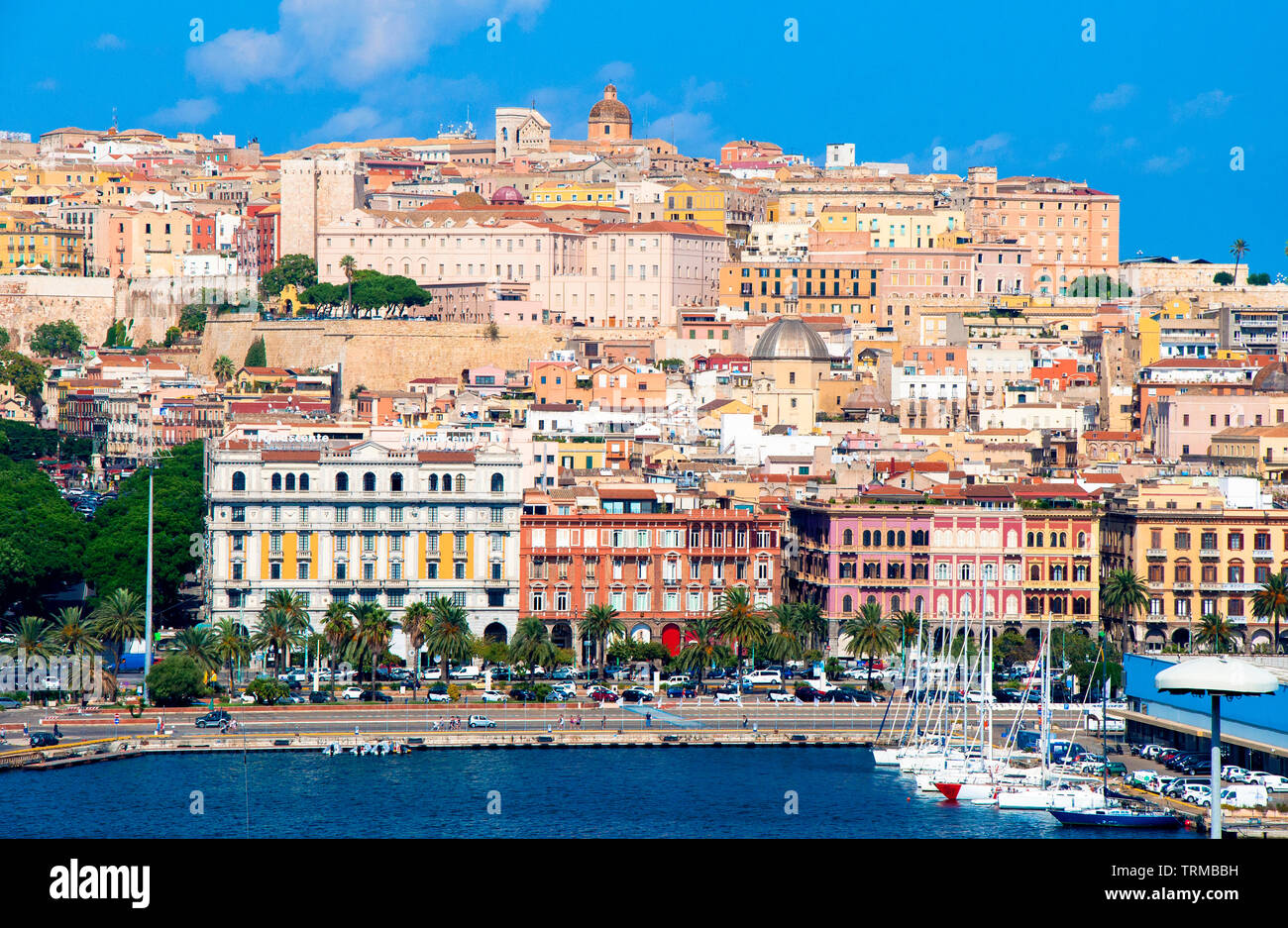 Port of Cagliari, Sardinia, Italy Stock Photo