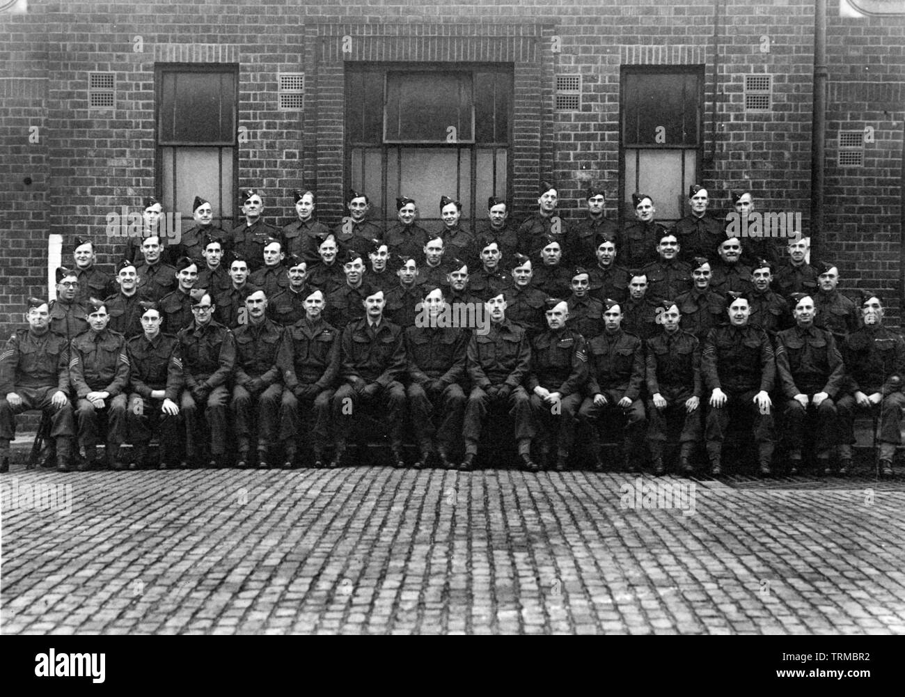 WW2 Home Guard Battalion - possibly Cheshire Stock Photo