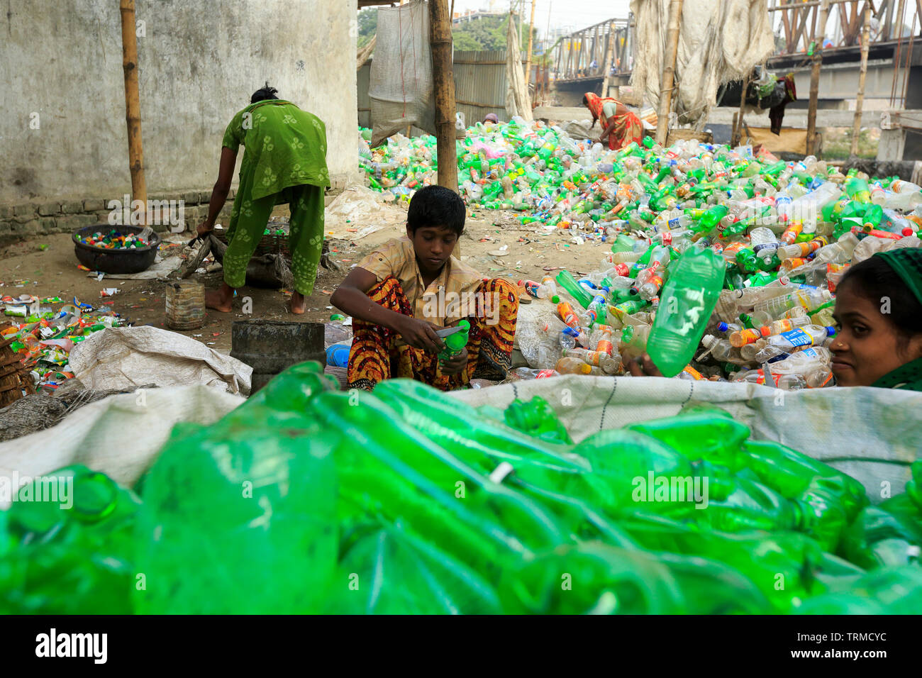 Plastic recycling factory in Dhaka, Bangladesh Stock Photo Alamy