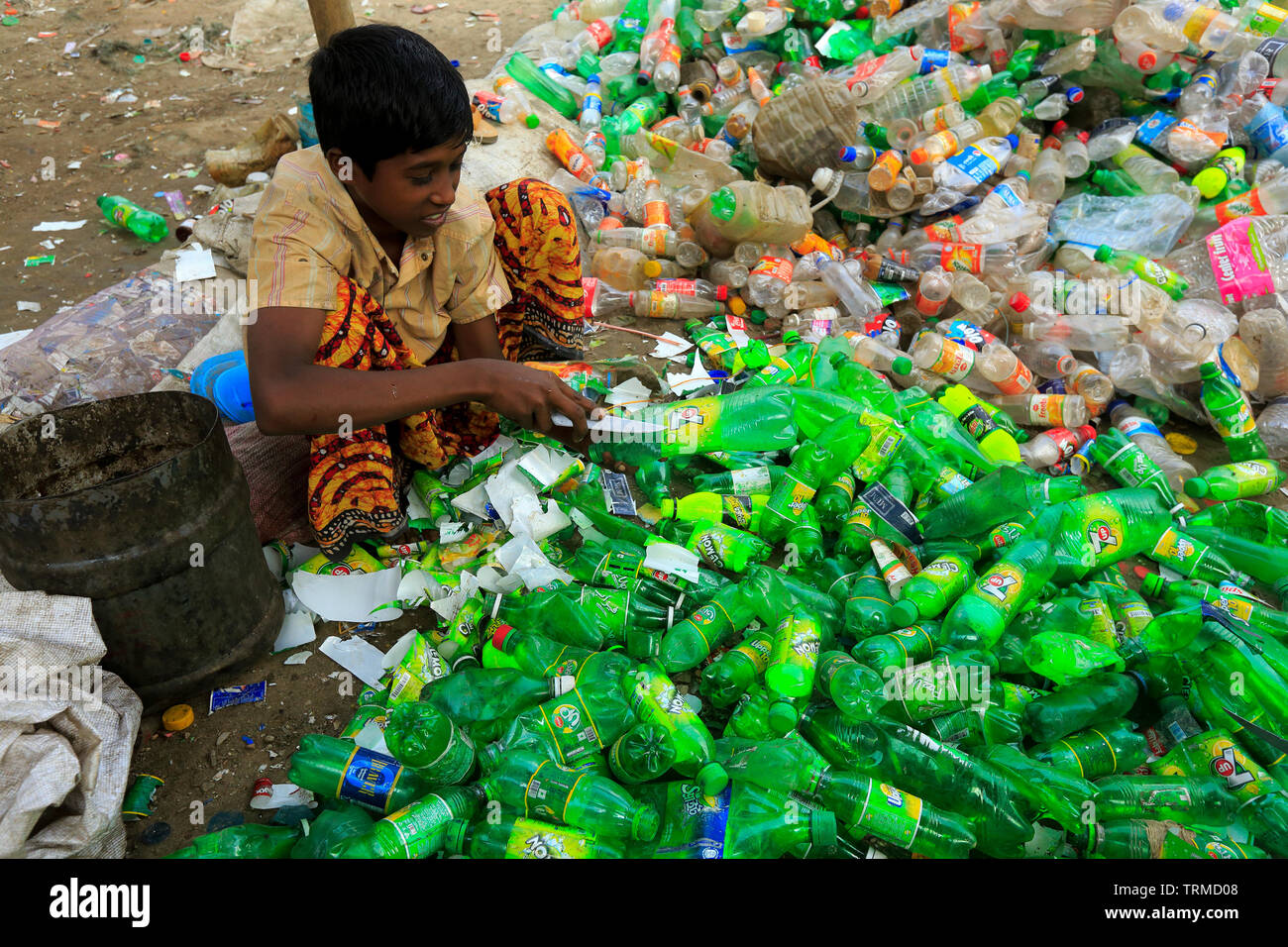 Plastic recycling factory in Dhaka, Bangladesh Stock Photo Alamy