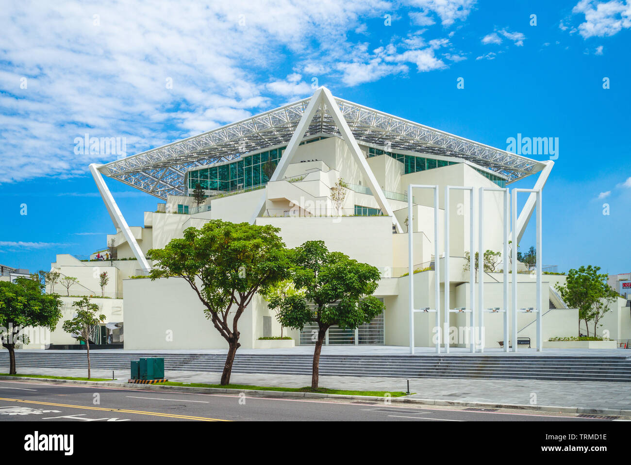 Tainan, Taiwan - June 5, 2019:  Tainan Art Museum (TAM), the first art museum that was founded by an independent administrative institution in Taiwan. Stock Photo