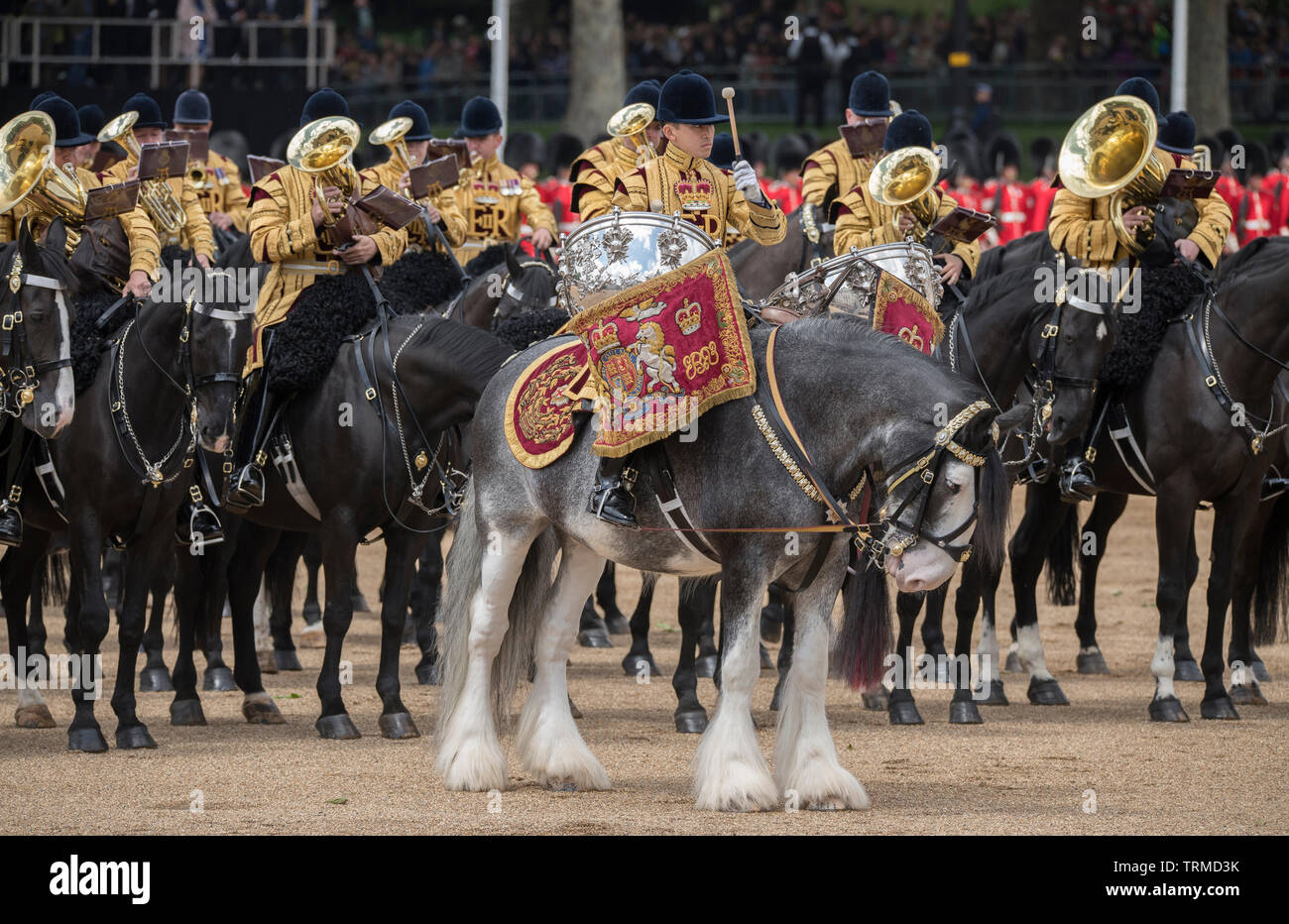 Horse Guards Parade. 8th June 2019. Trooping the Colour, the Queen’s Birthday Parade, London, UK. Credit: Malcolm Park/Alamy Stock Photo