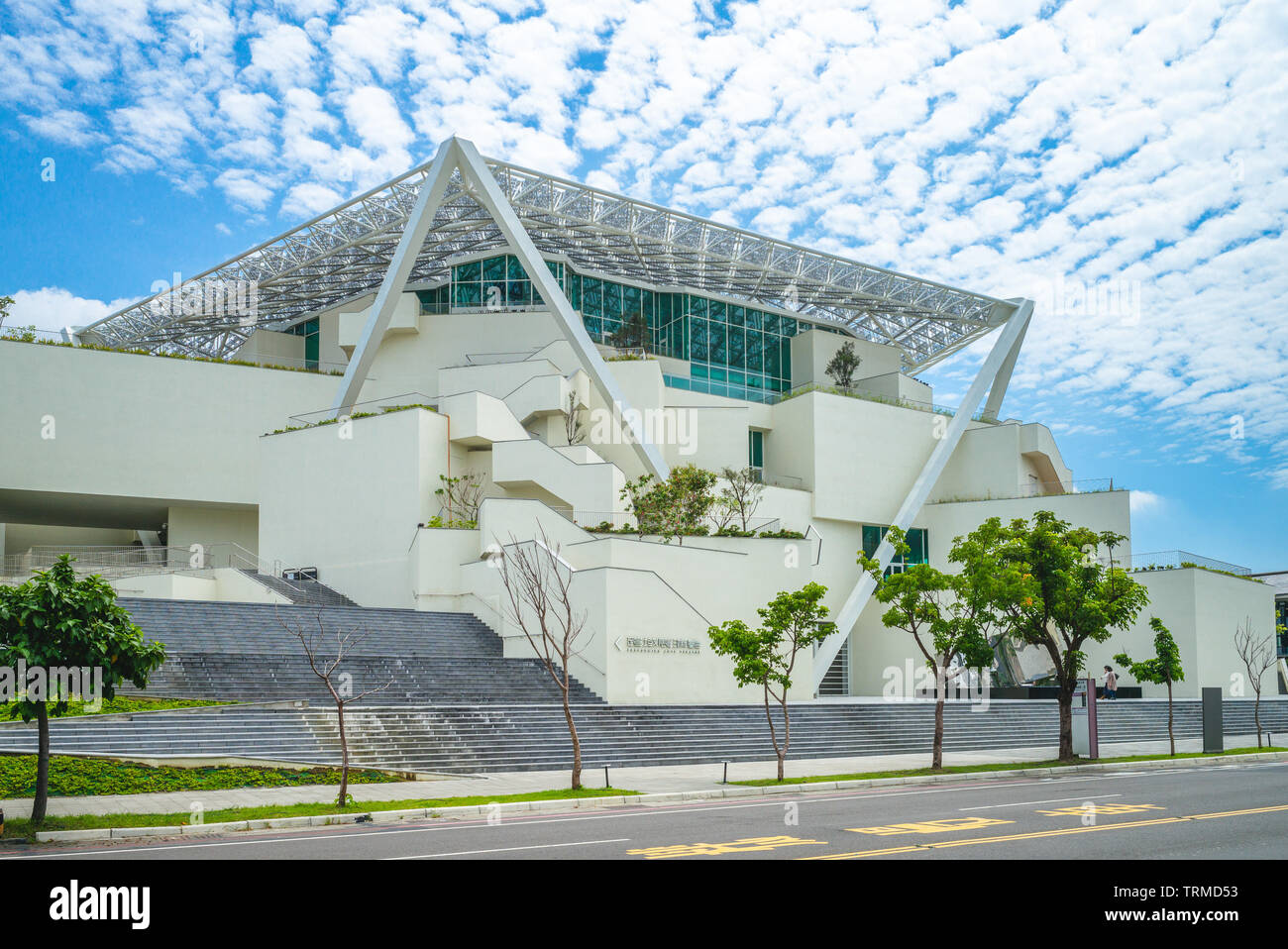 Tainan, Taiwan - June 5, 2019:  Tainan Art Museum (TAM), the first art museum that was founded by an independent administrative institution in Taiwan. Stock Photo