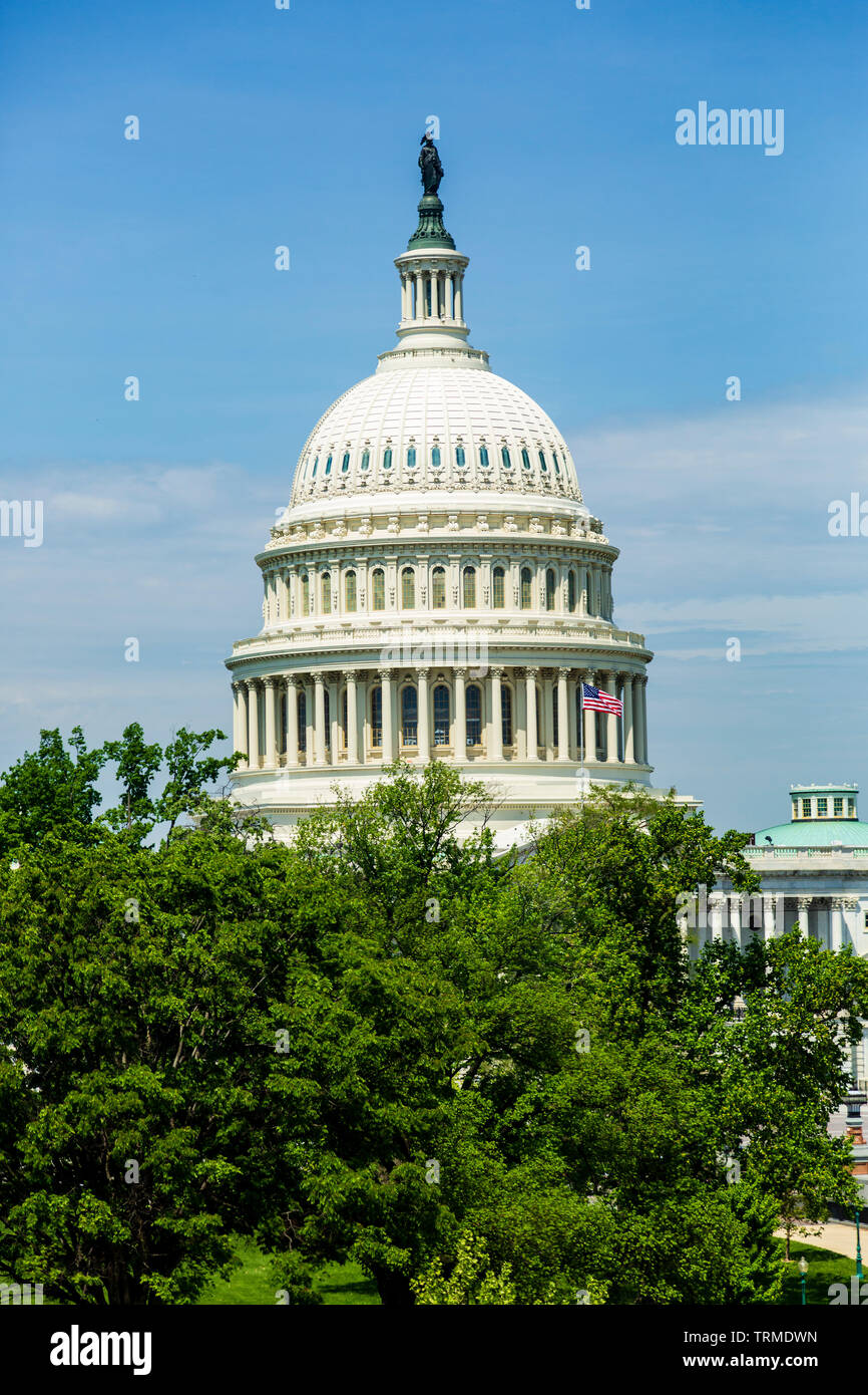 Statue of freedom, capitol building hires stock photography and images