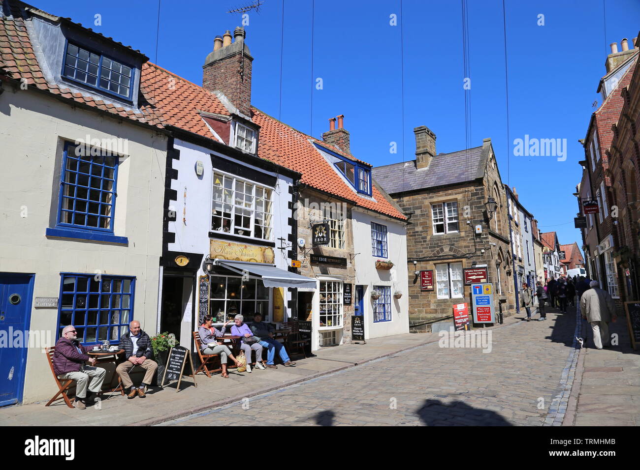 Marie Antoinette's and Ebor Jetworks, Church Street, Whitby, Borough of Scarborough, North Yorkshire, England, Great Britain, United Kingdom, Europe Stock Photo