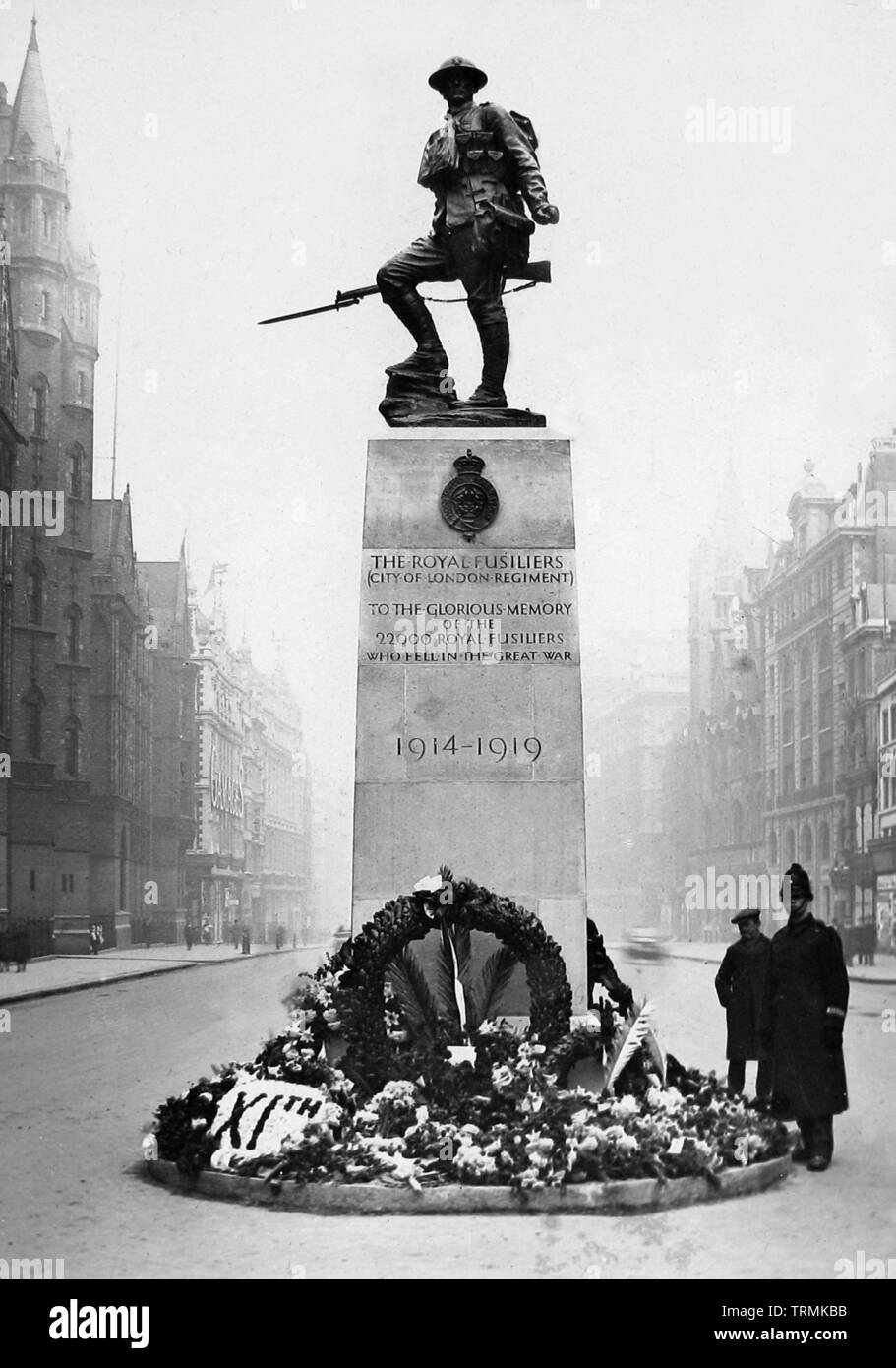 Royal Fusiliers Memorial, High Holborn, London Stock Photo