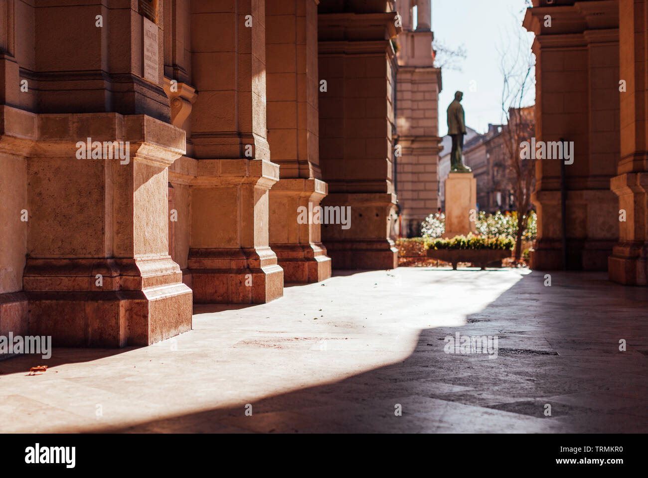 Arcade pathway in Budapest downtown, Hungary Stock Photo Alamy