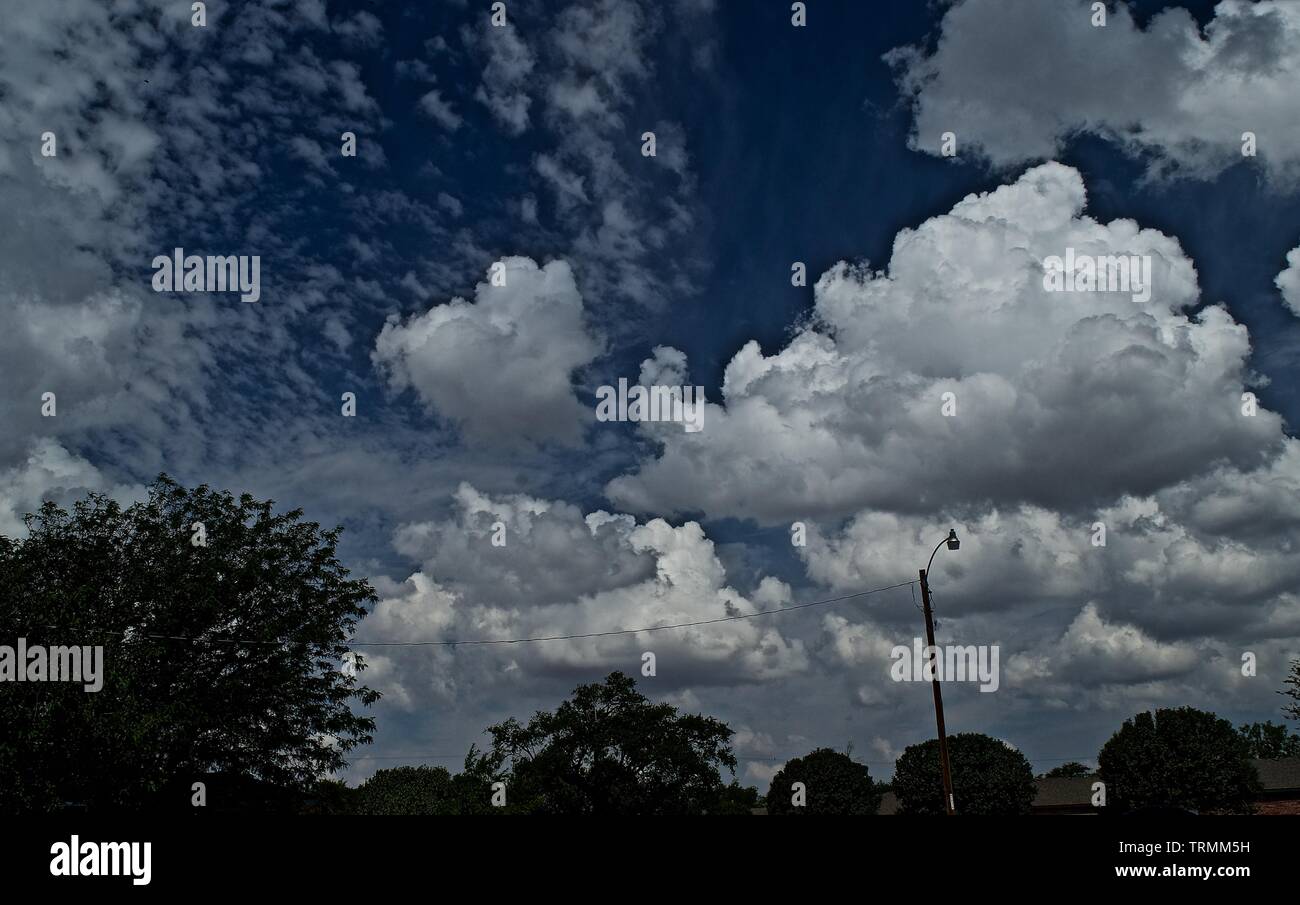 Cloud Formations over Canyon, Texas Stock Photo