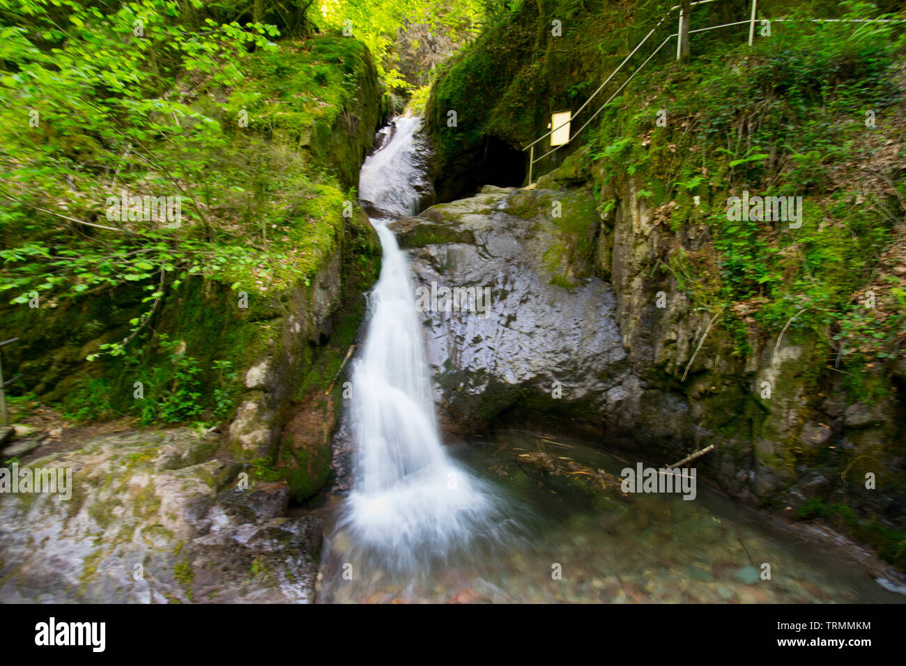 Waterfalls ' Edelfrauengrab' at Ottenhöfen in the black forest in germany Stock Photo