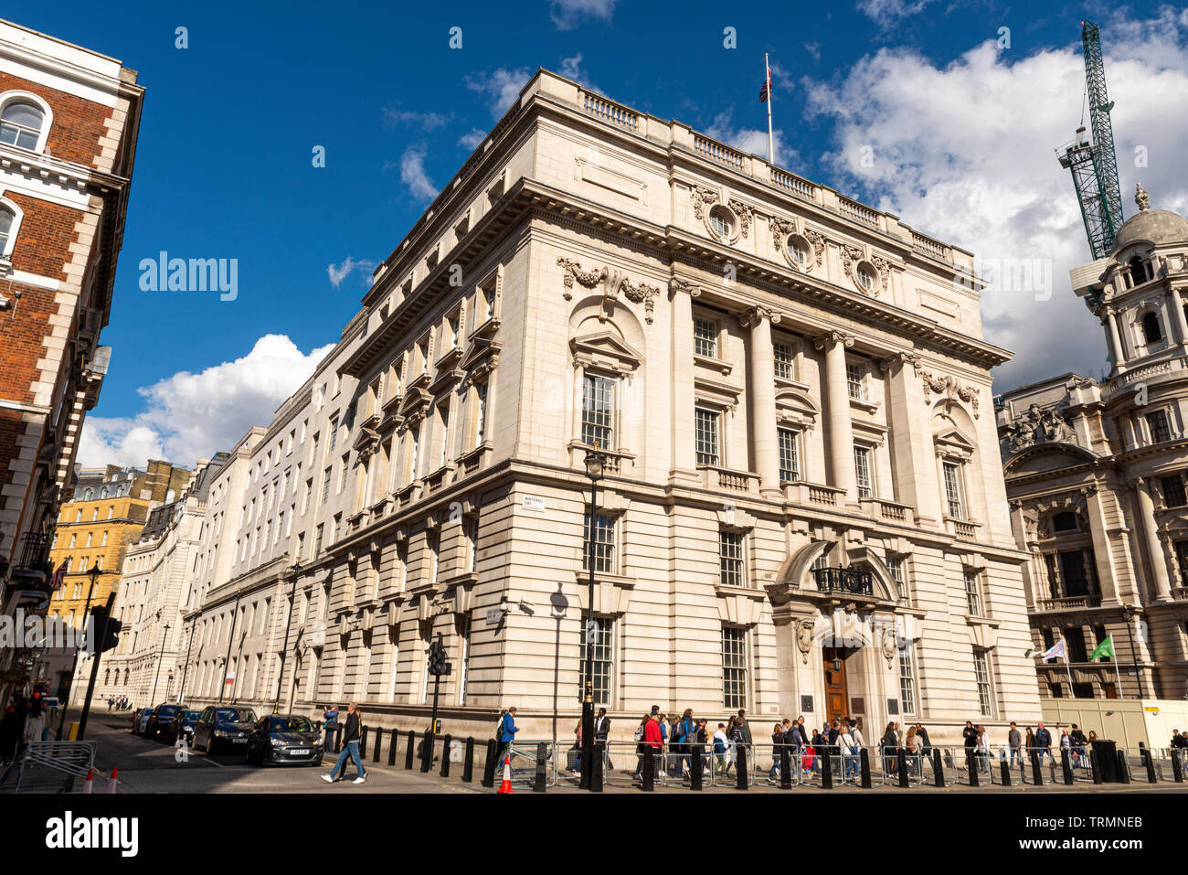 Department for International Trade, DIT (was Department of Energy and Climate Change DECC) 55 Whitehall, Westminster, London, UK Stock Photo