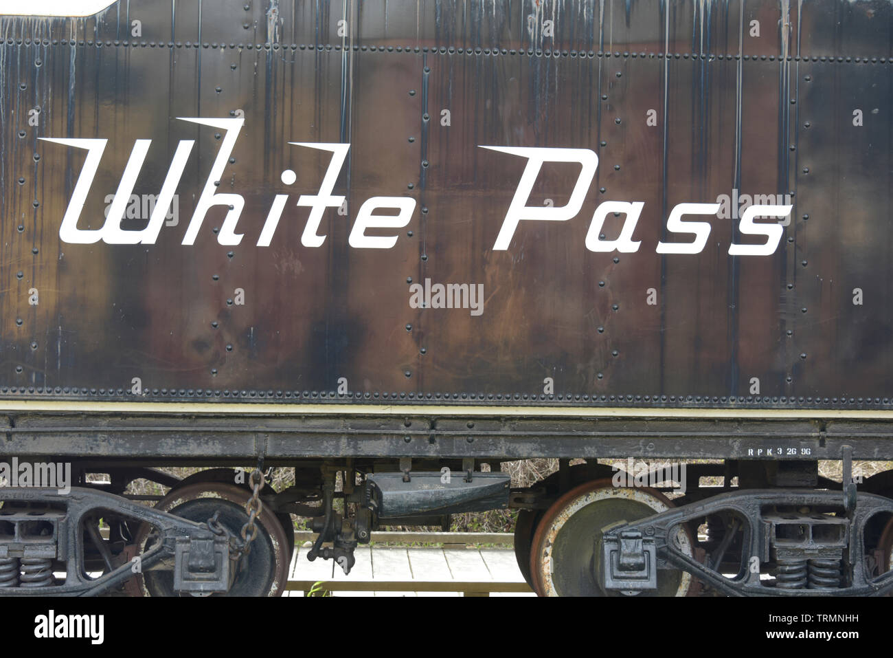 White Pass and Yukon Route Railway, Skagway, Alaska, Southeast Alaska, USA Stock Photo