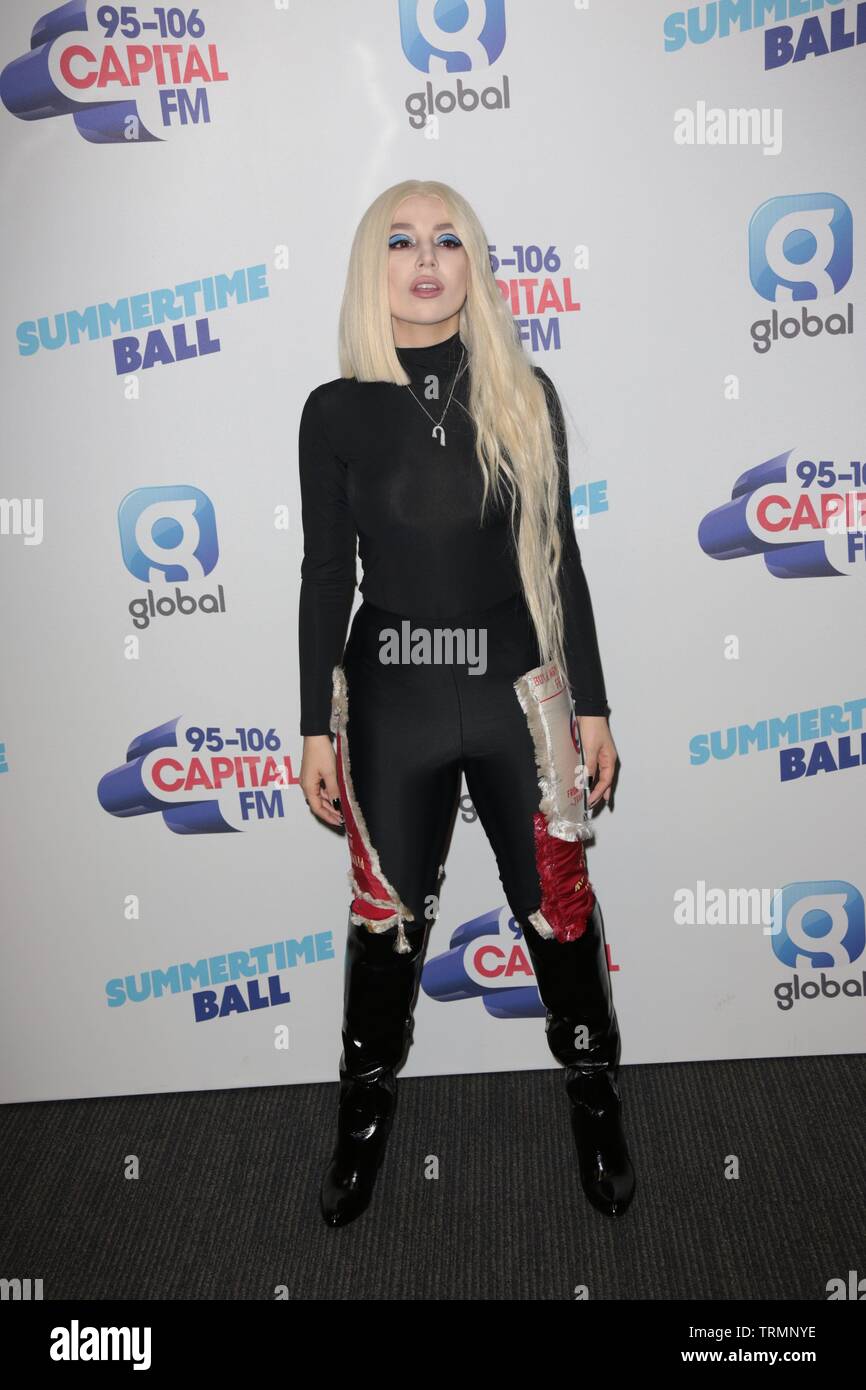 LONDON - JUN 08, 2019: Ava Max attends the Capital FM Summertime Ball