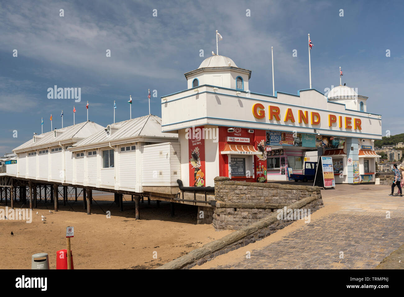The Grand Pier, Weston Super Mare, North Somerset, England, UK Stock Photo