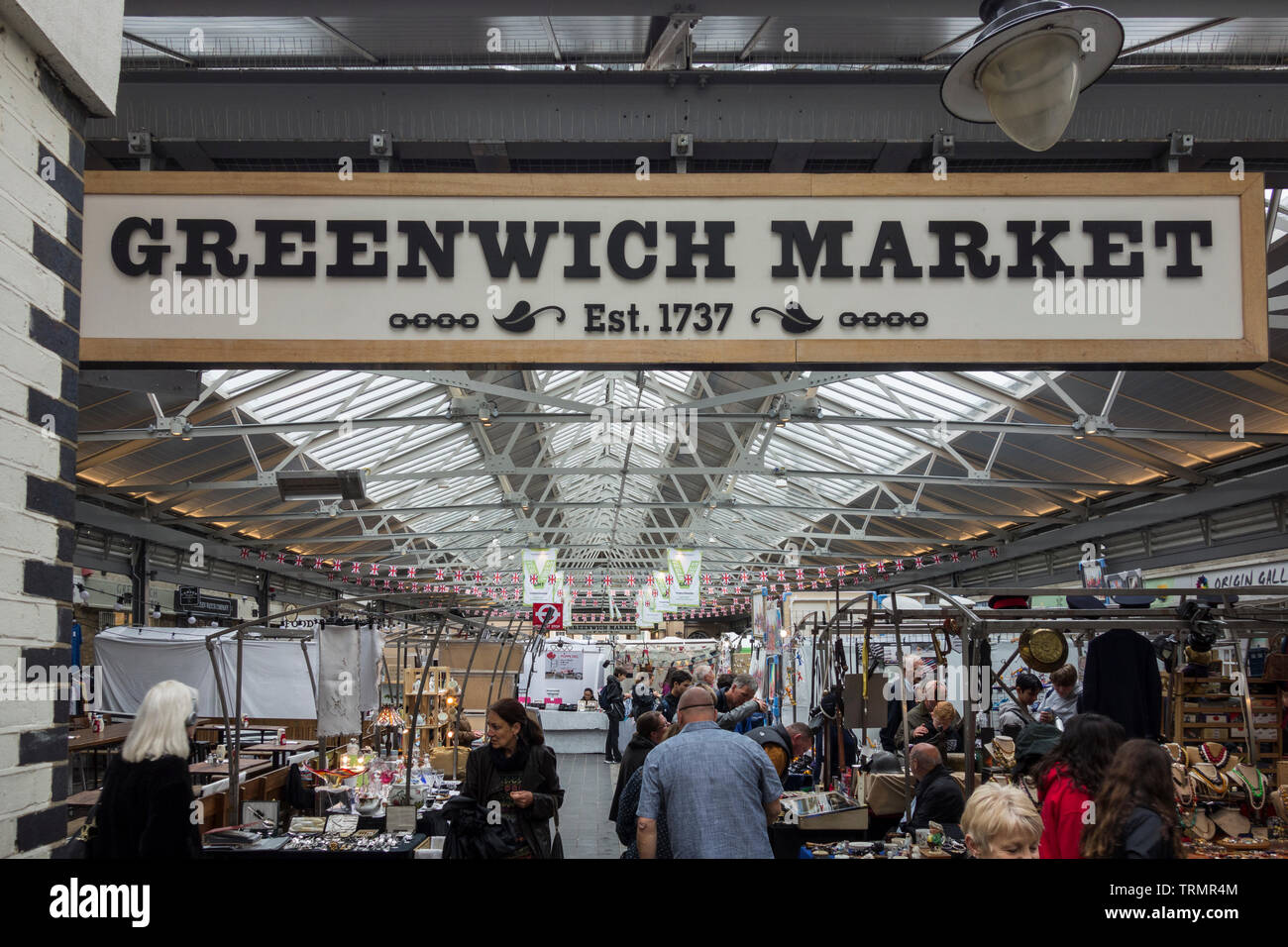 Stalls greenwich market hires stock photography and images Alamy