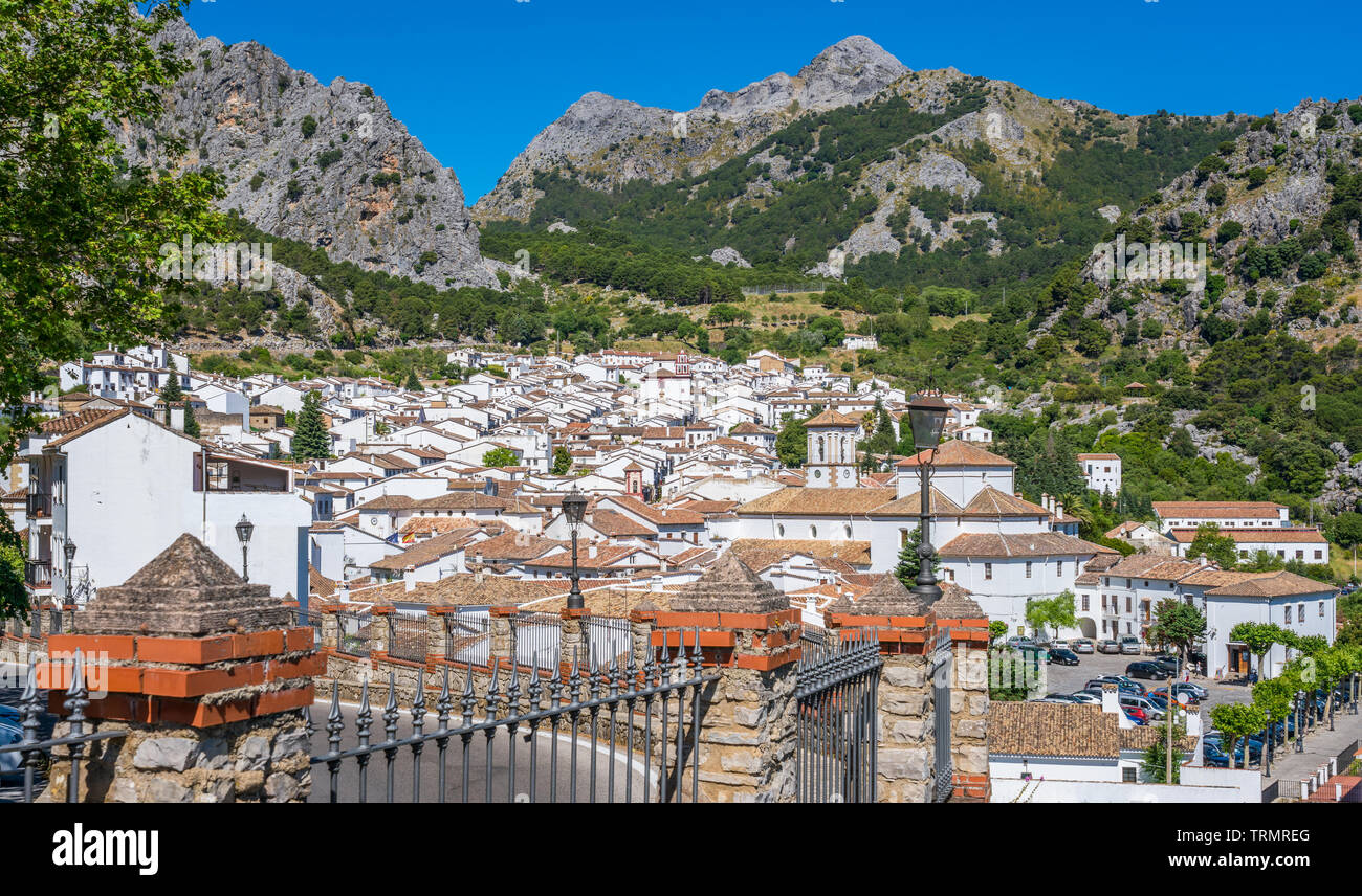 Scenic sight in Grazalema, province of Cadiz, Andalusia, Spain. Stock Photo