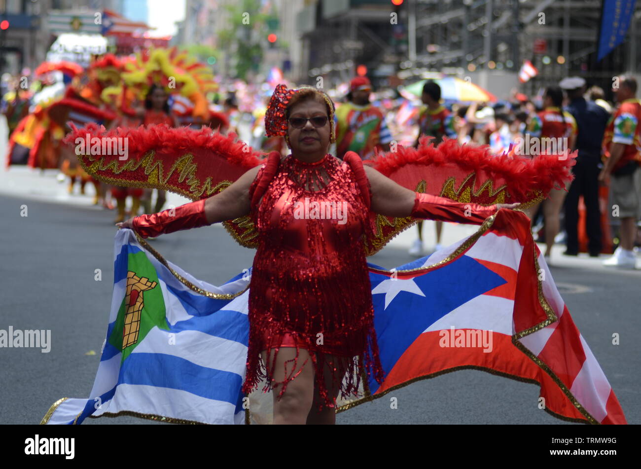 Nyc Puerto Rican Parade 2019 High Resolution Stock Photography and