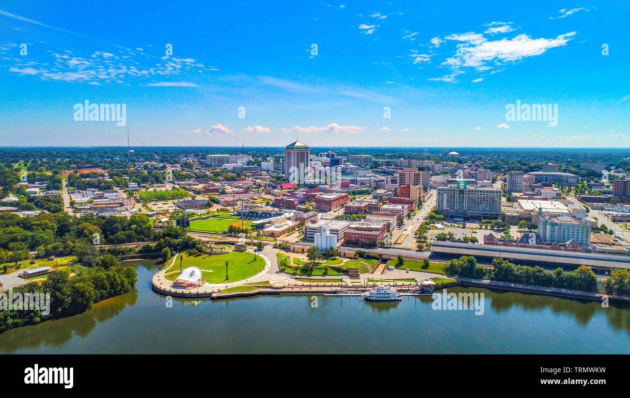 Montgomery Alabama Riverfront Park Skyline Aerial Stock Photo Alamy