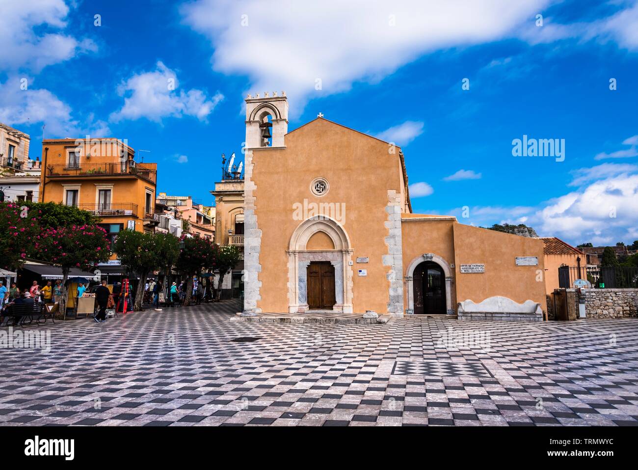 Taormina city center, Province of Messina, Italy Stock Photo Alamy