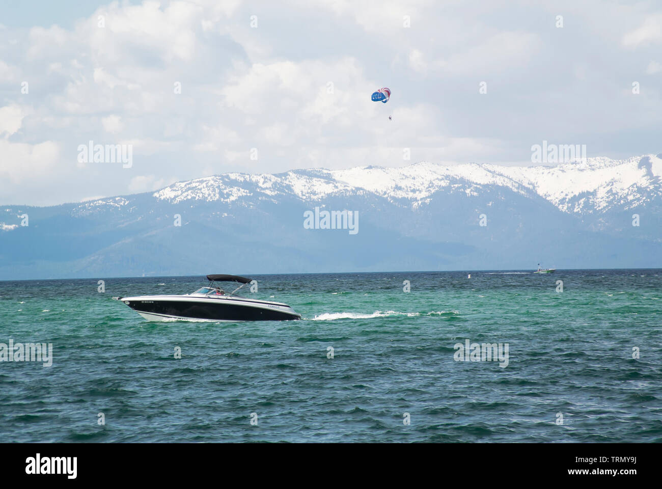 Water Sports on Lake Tahoe Stock Photo Alamy