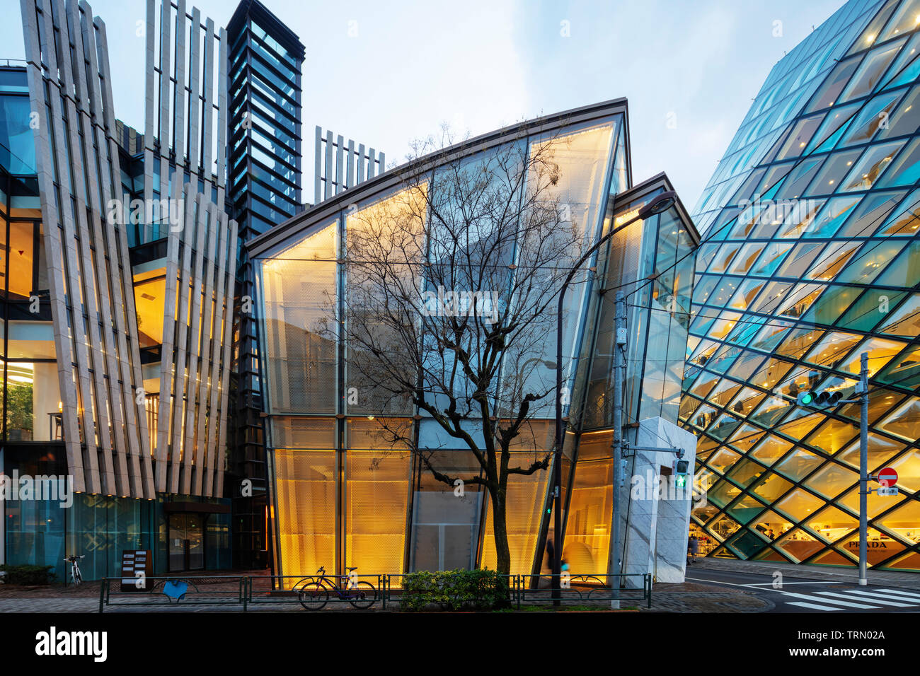 Asia, Japan, Tokyo, Omotesando district, La Perla and Prada building Stock  Photo - Alamy