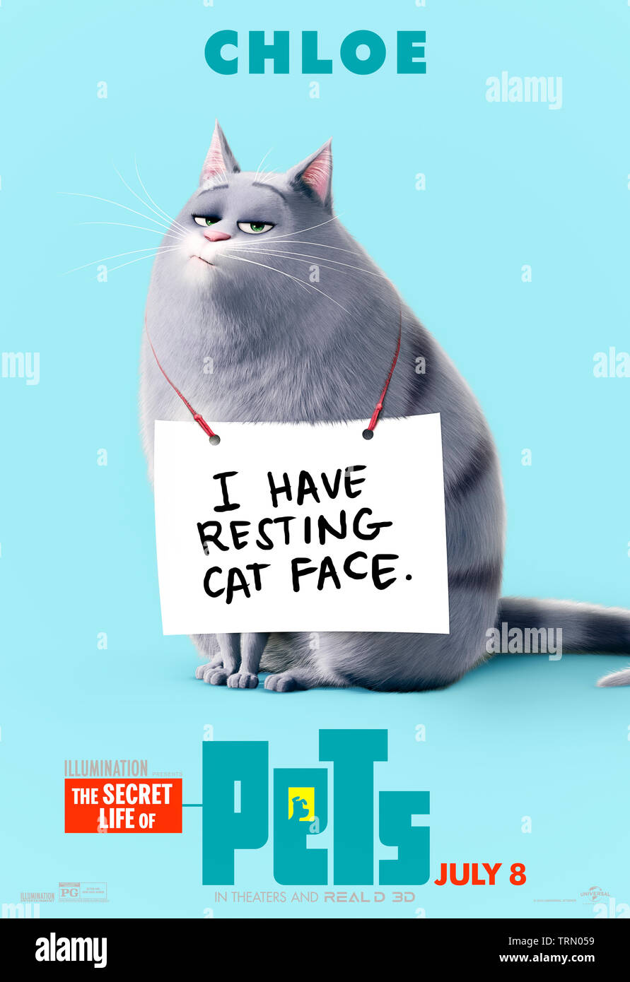 The Secret Life of Pets 2 (2019) directed by Chris Renaud and Jonathan del Val and starring Chloe voiced by Lake Bell. Animated sequel about what pets get up to whilst their owners are out for the day. Stock Photo