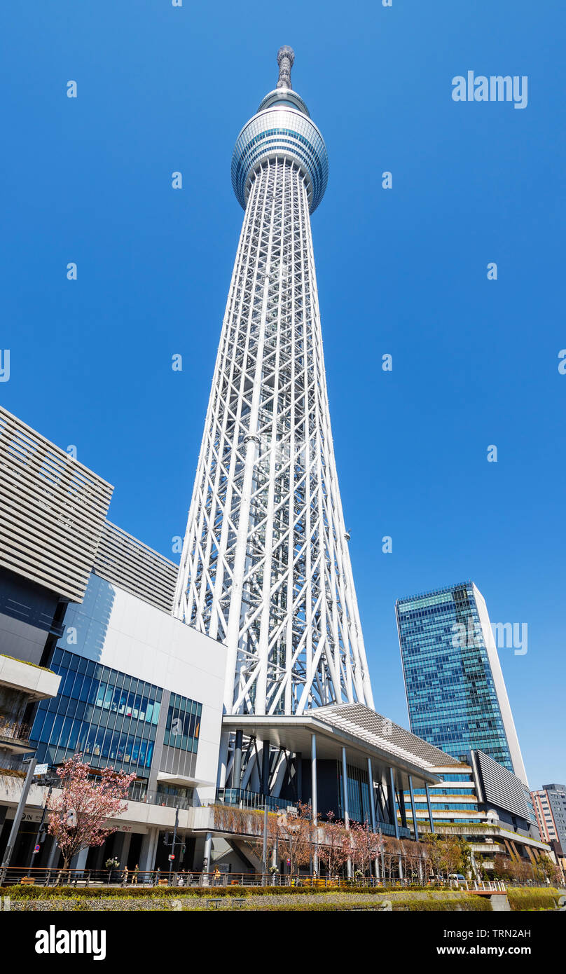 Asia, Japan, Tokyo, Asakusa, Tokyo Sky Tree Tower Stock Photo