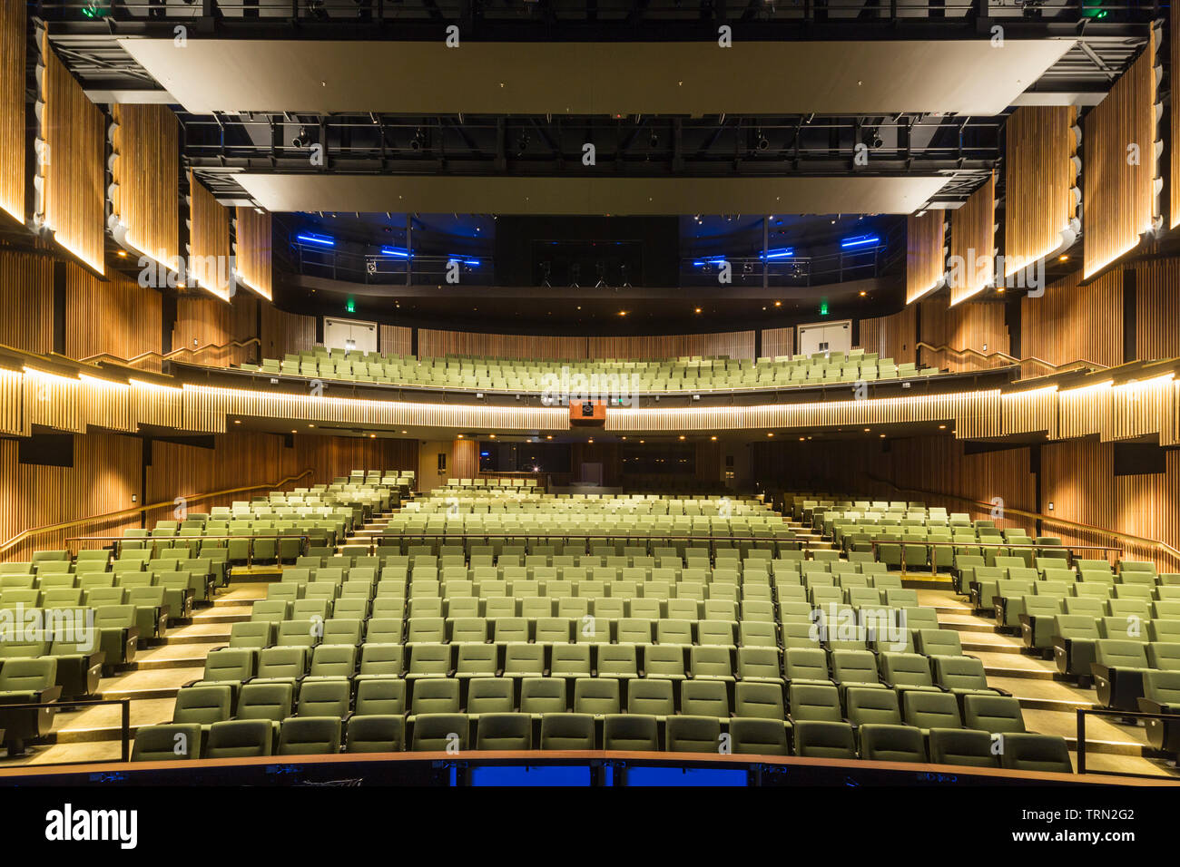 The 940 seat main theatre of the Cairns Performing Arts Centre, Cairns, Queensland, Australia Stock Photo