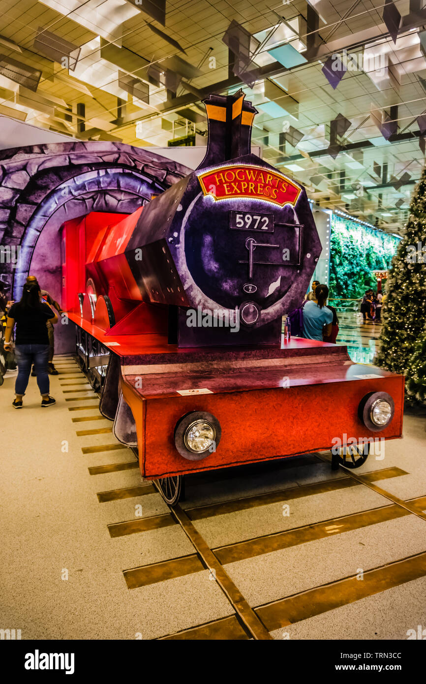Singapore Nov 18, 2018 A Wizarding World Holiday at Changi, a Harry