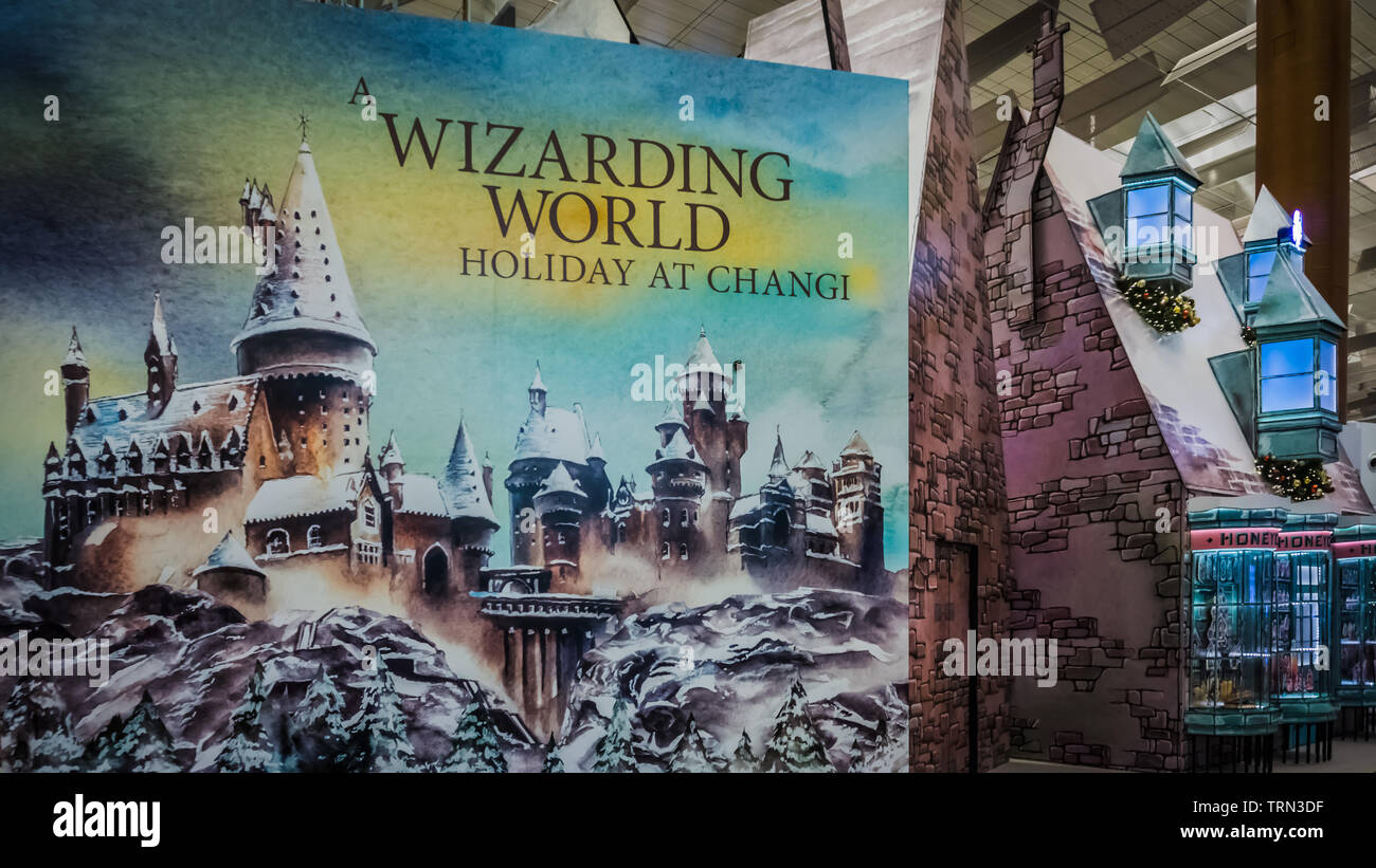 Singapore Nov 18, 2018 A Wizarding World Holiday at Changi, a Harry