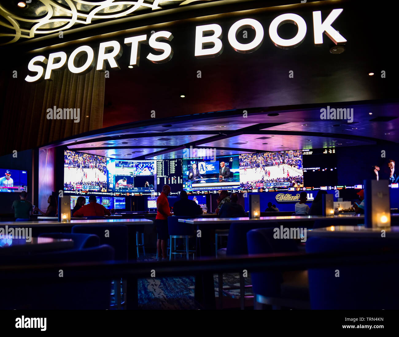 Las Vegas Sports Book Stock Photo - Alamy