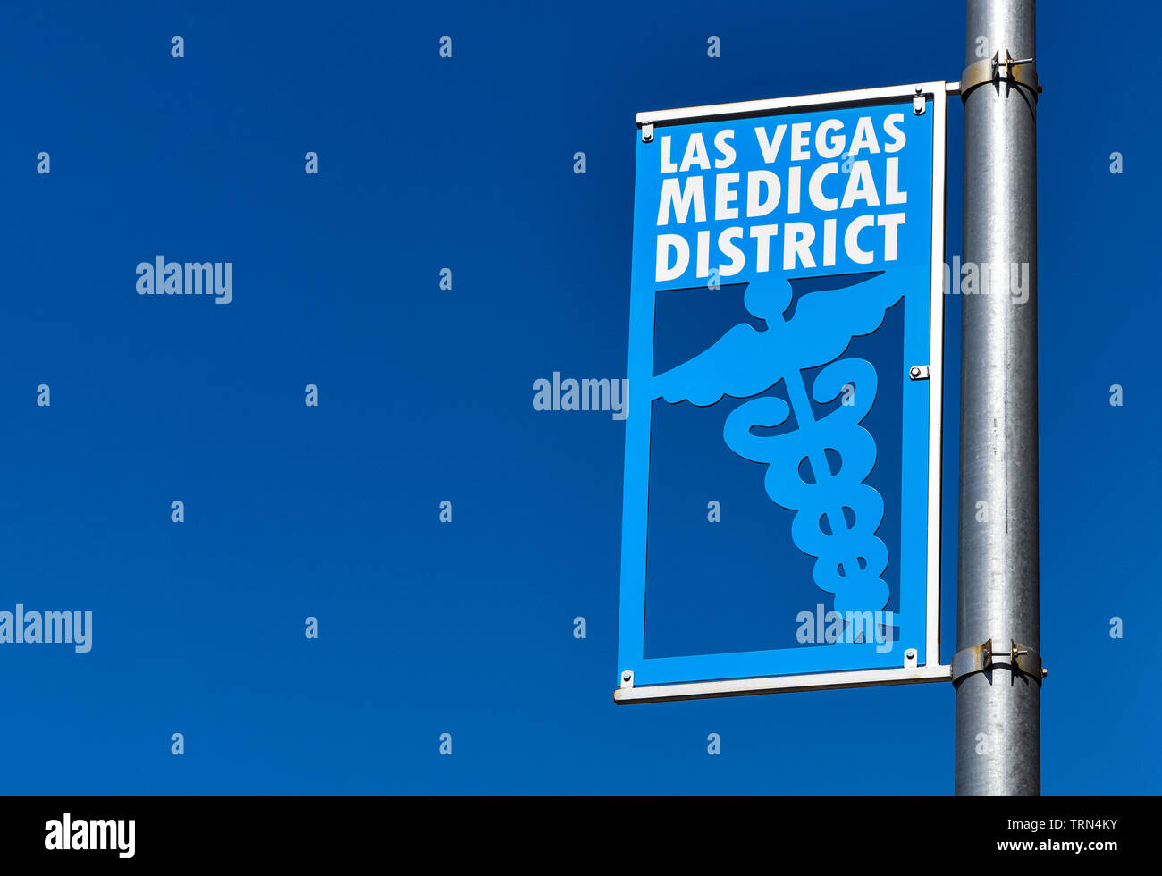 Las Vegas Medical District sign Stock Photo Alamy