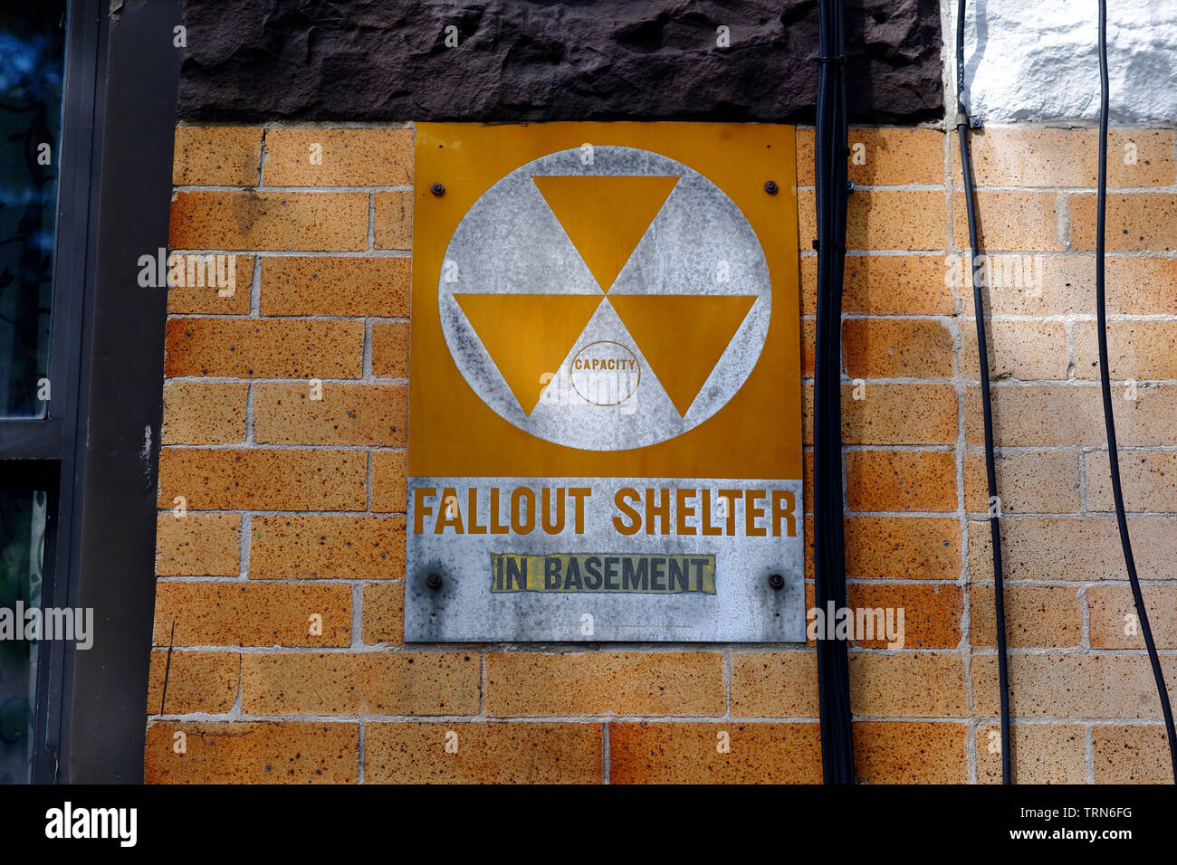 Fallout Shelter signage Stock Photo