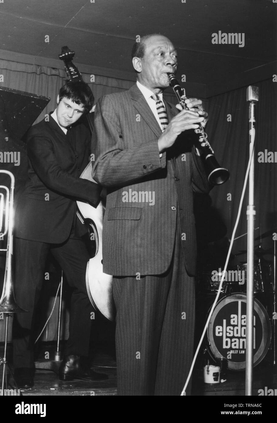Edmond Hall, Mick Gilligan and the Alan Elsdon Band, 1966. Creator: Brian Foskett. Stock Photo
