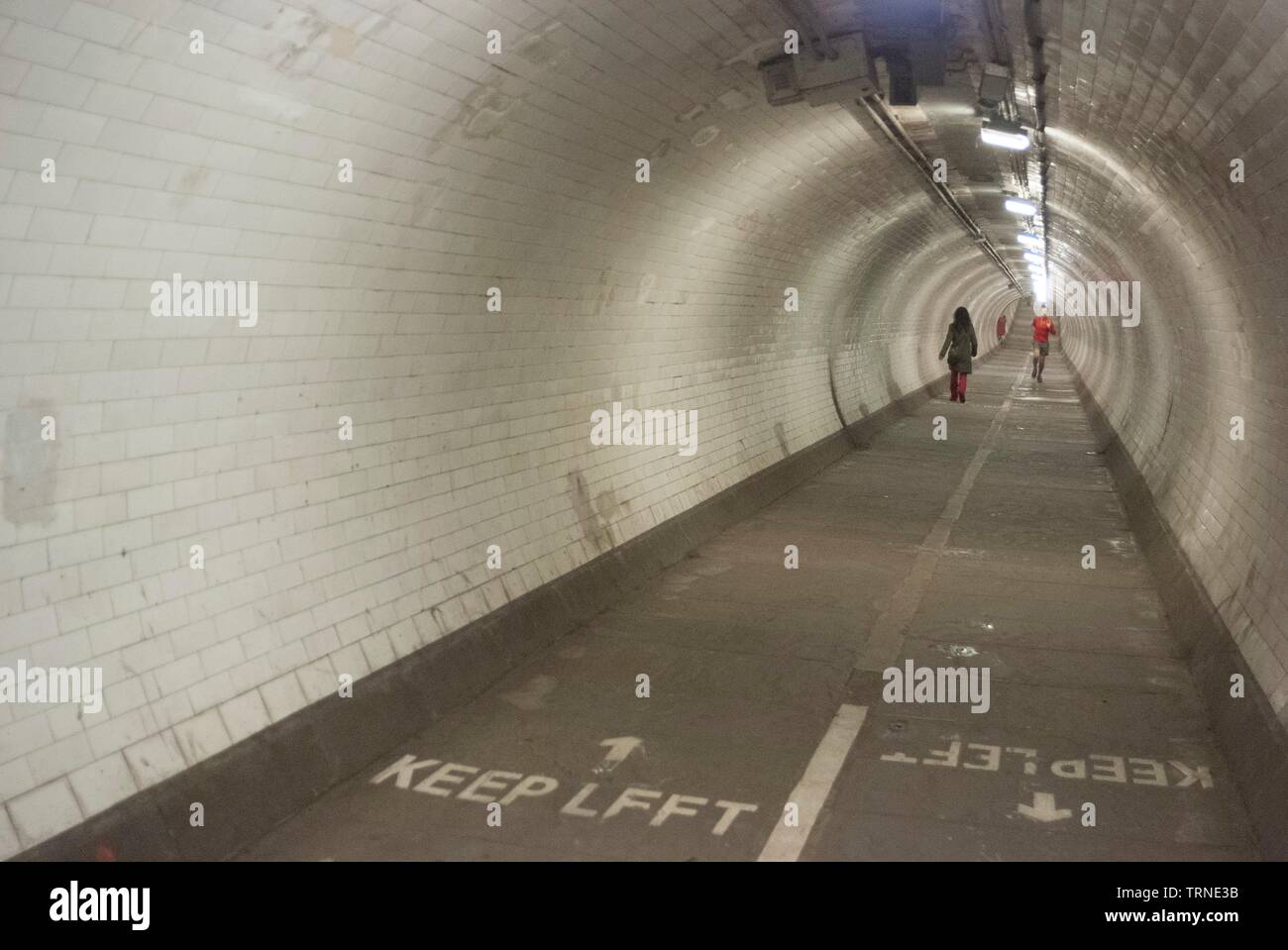 The Greenwich Foot Tunnel, London, England, UK, 2/3/10. Creator Ethel