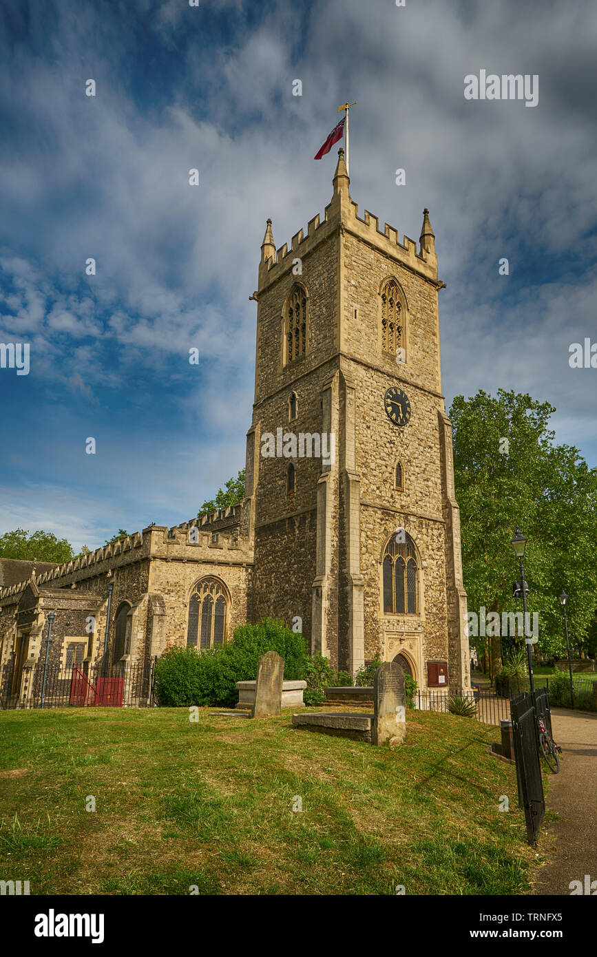 st dunstan's church stepney Stock Photo Alamy