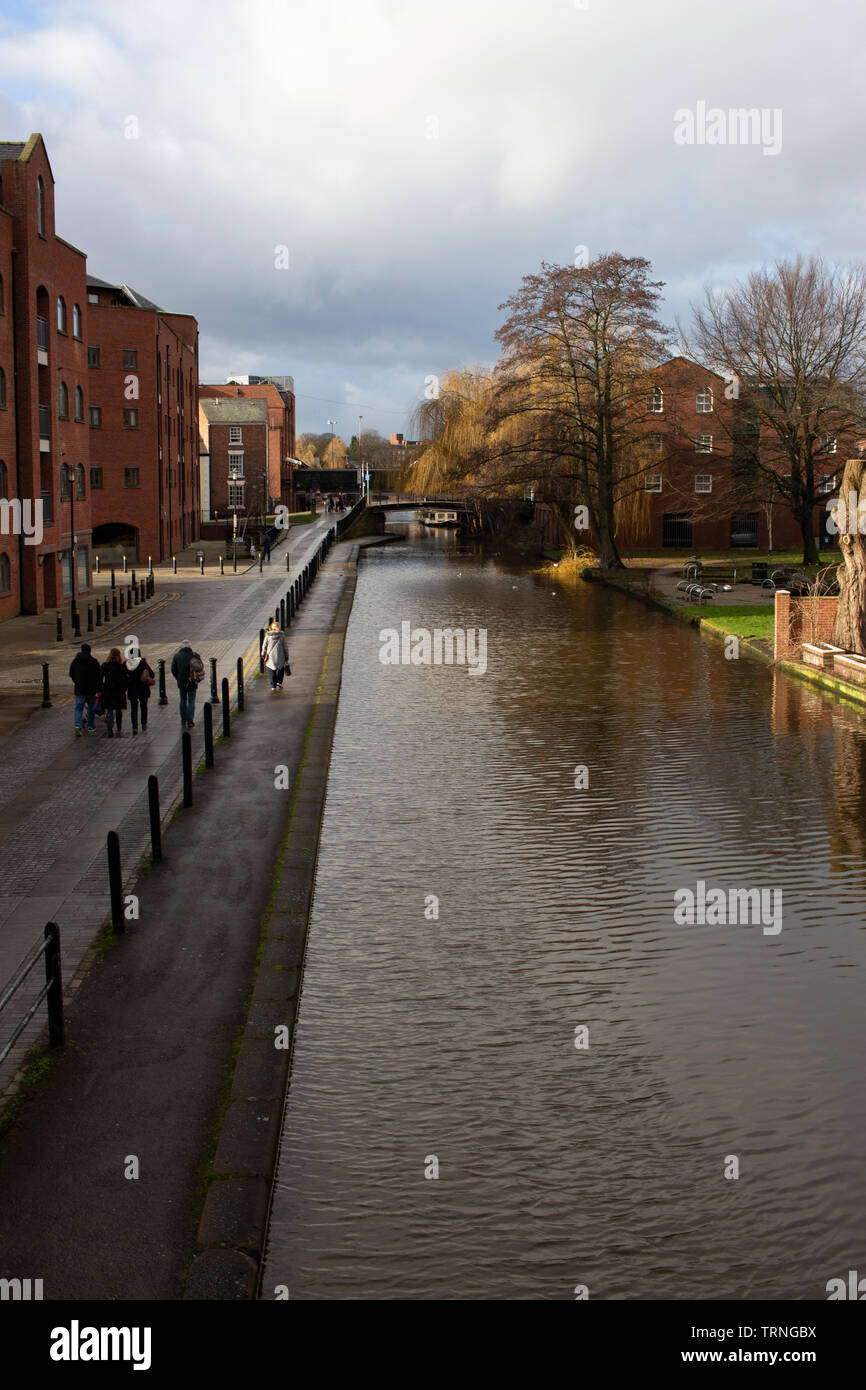 Chester Canal from City Road Bridge Stock Photo