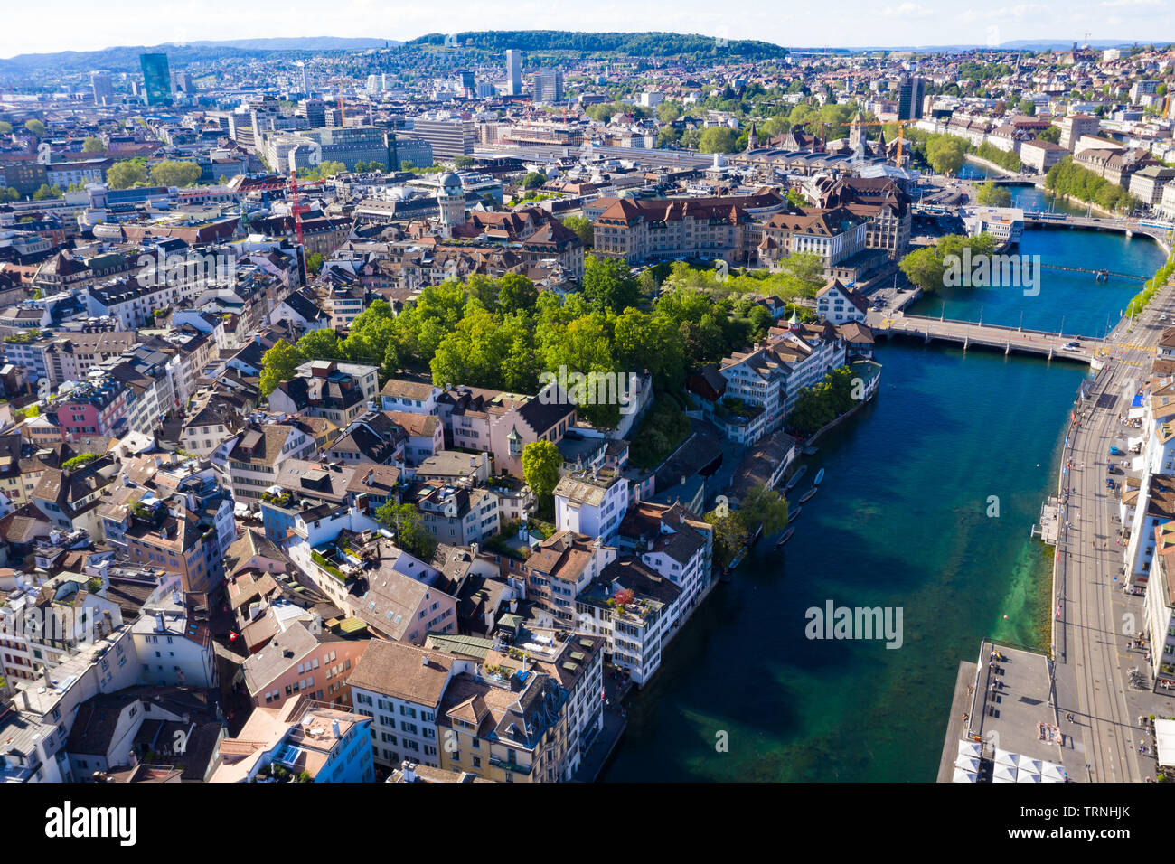 Aerial view of Zurich city in Switzerland Stock Photo - Alamy