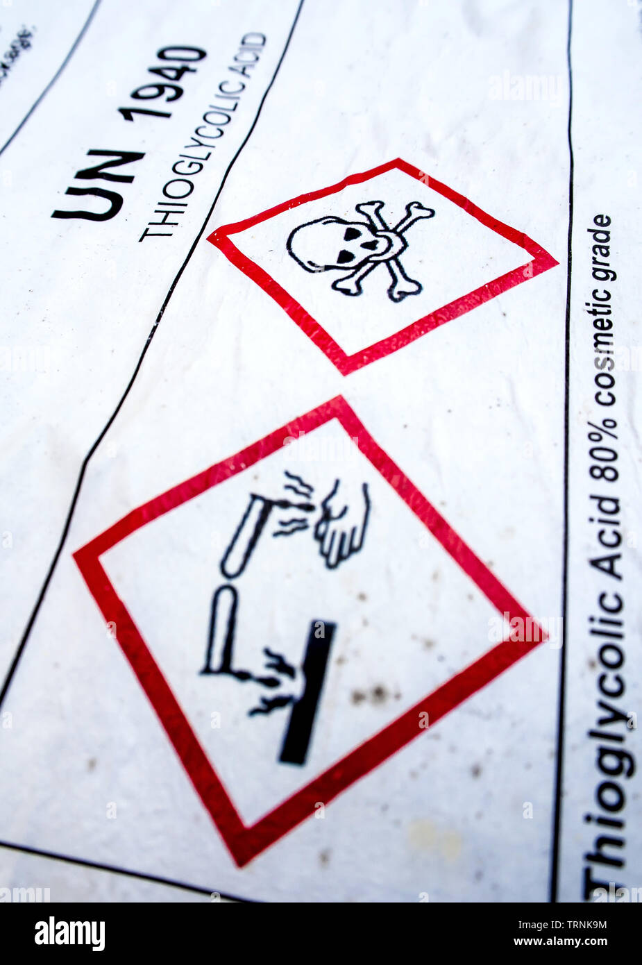 Acute Toxicity, GHS Pictogram Label, 1 x 1, Gloss Paper, 80