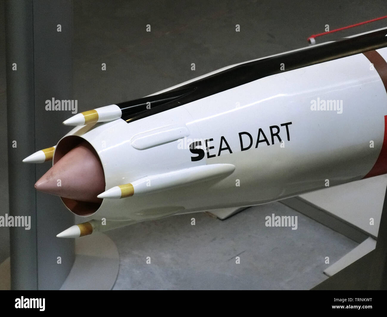 Sea Dart Surface to Air Missile Stock Photo