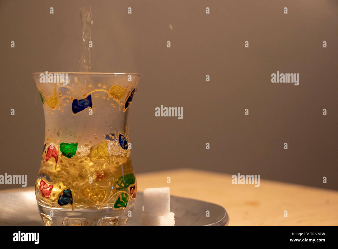 Moroccan Tea Glass Stock Photo - Alamy