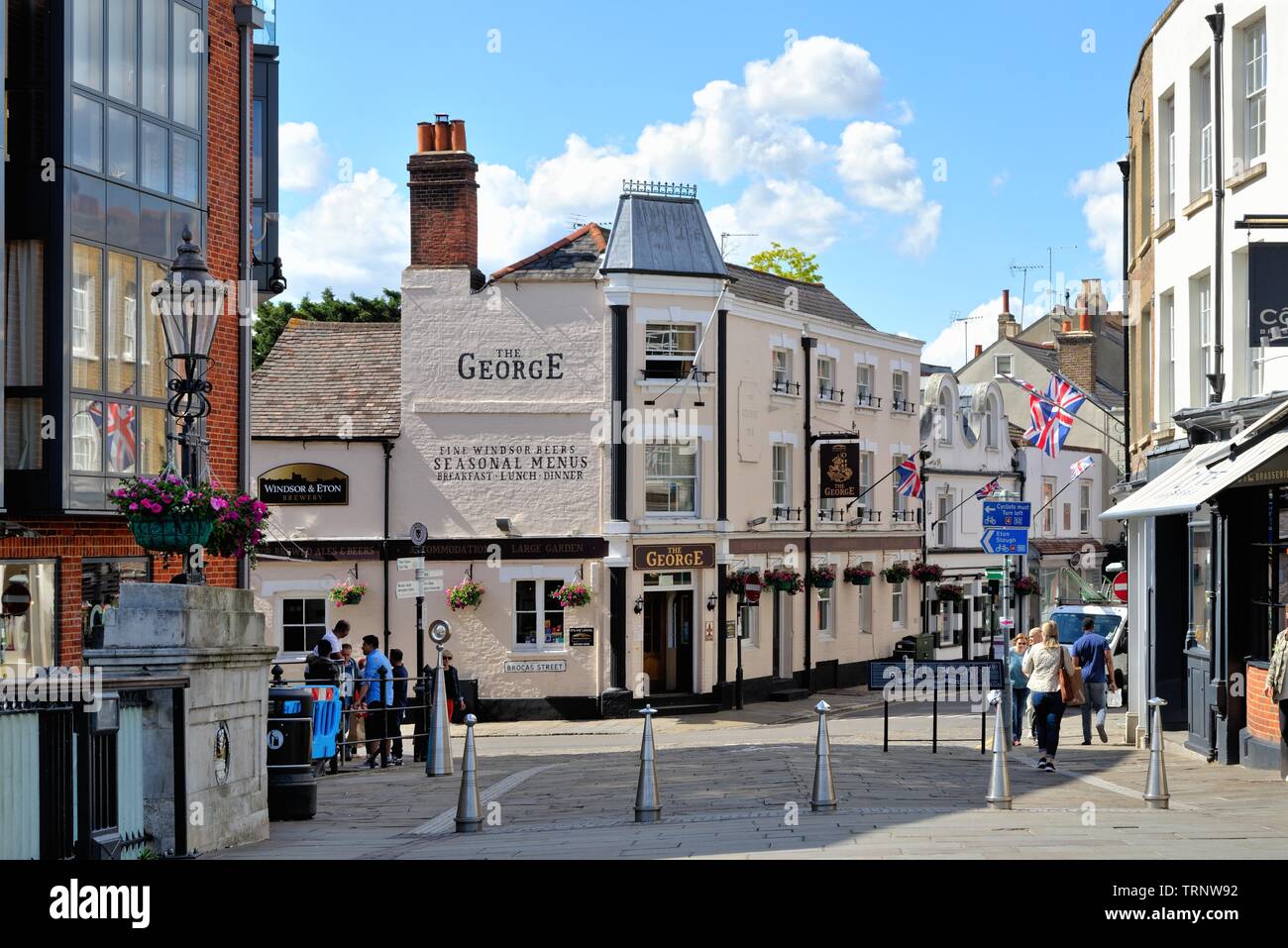 Exterior of The public house on Eton High Street Berkshire