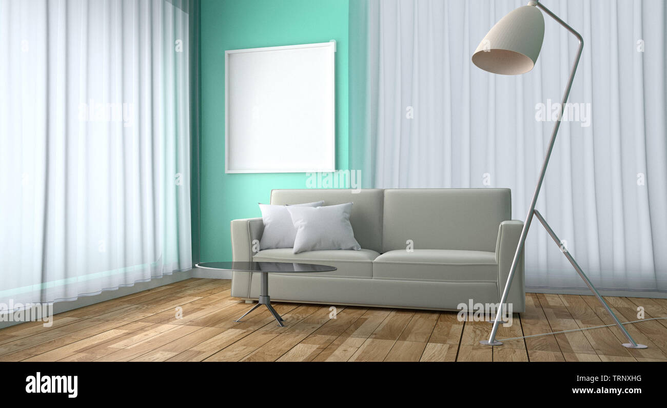 Mint Living Room Interior Design Green Mint Style With