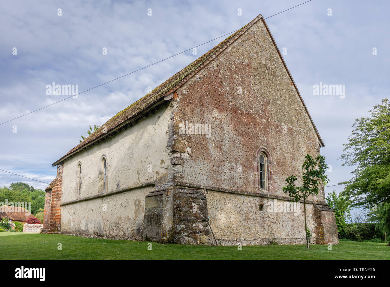 St John the Baptist Church cared for by the CCT, a redundant church in Upper Eldon, Hampshire, England, UK Stock Photo