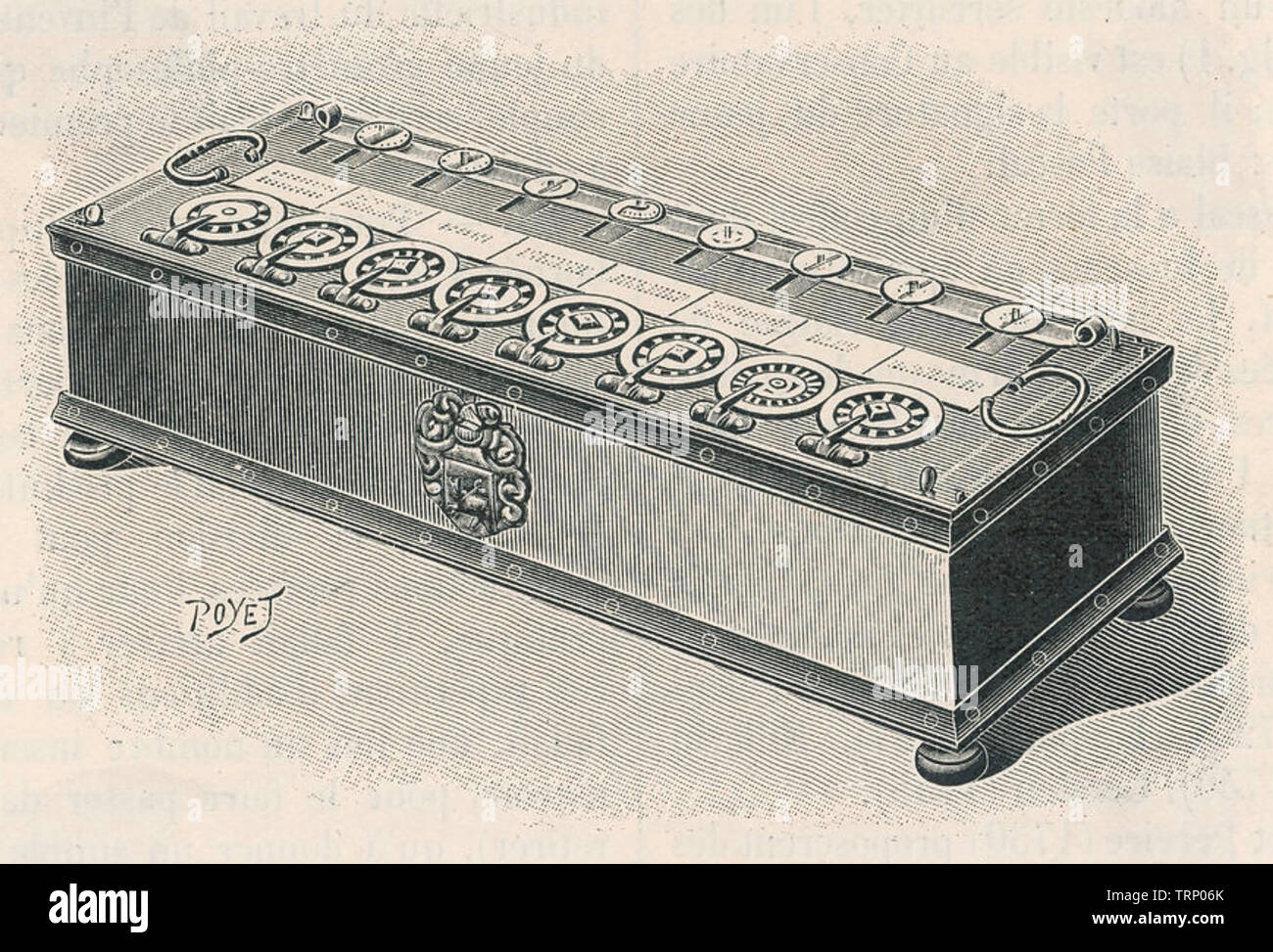 Blaise Pascal 1623 1662 French Mathematician And Inventor Engraving Of A Pascaline Mechanical Calculator Stock Photo Alamy