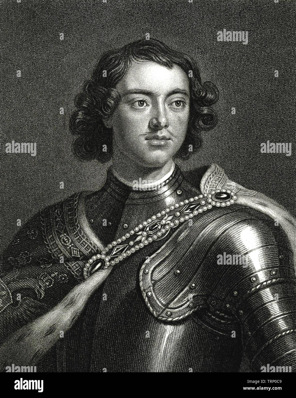 PETER THE GREAT (1672-1725) Tsar of Russia Stock Photo