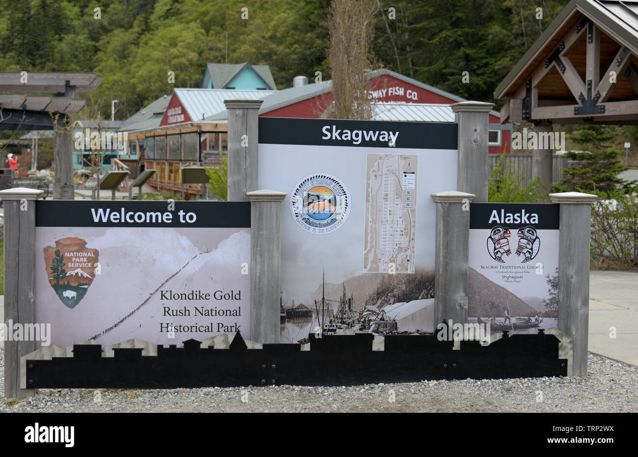 Skagway, Alaska, Southeast Alaska, USA Stock Photo