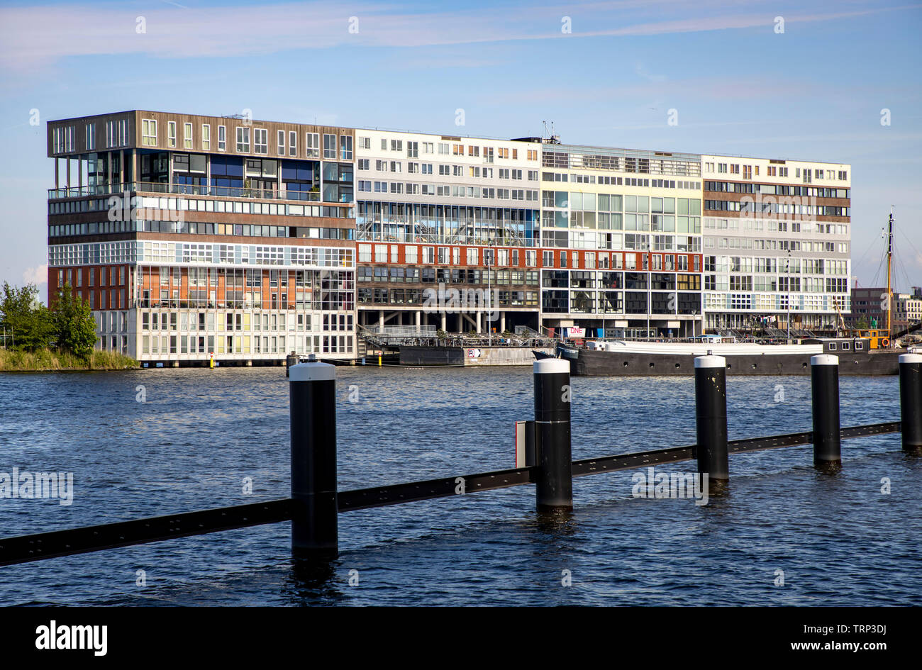 Amsterdam Netherlands Silodam Mvrdv Apartment Complex Port Houthavens Quarter Stock Photo Alamy