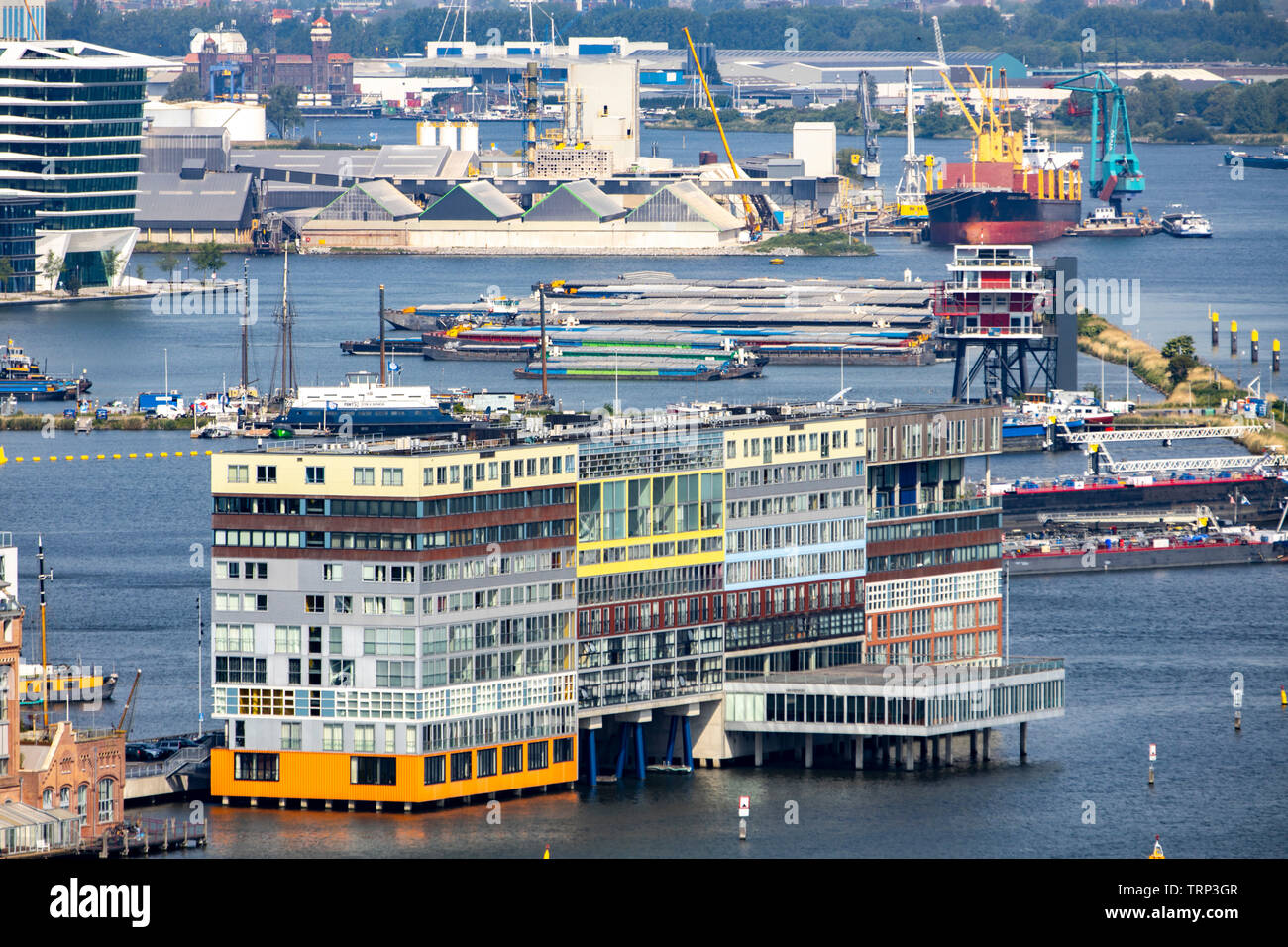 Amsterdam Netherlands Silodam Mvrdv Apartment Complex Port Houthavens Quarter Stock Photo Alamy