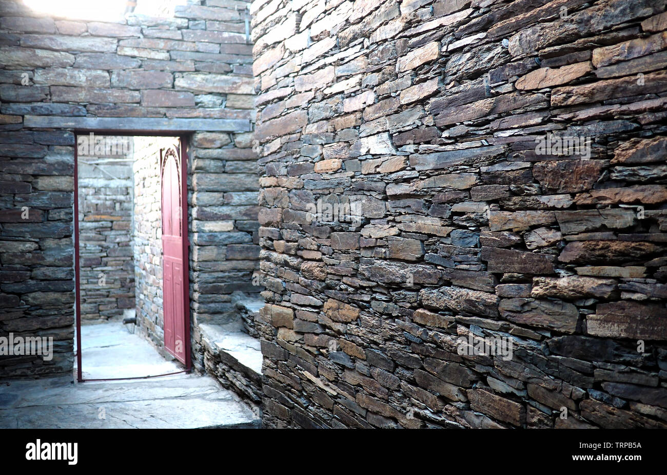Abstract rock wall detail, stonework architecture Stock Photo - Alamy